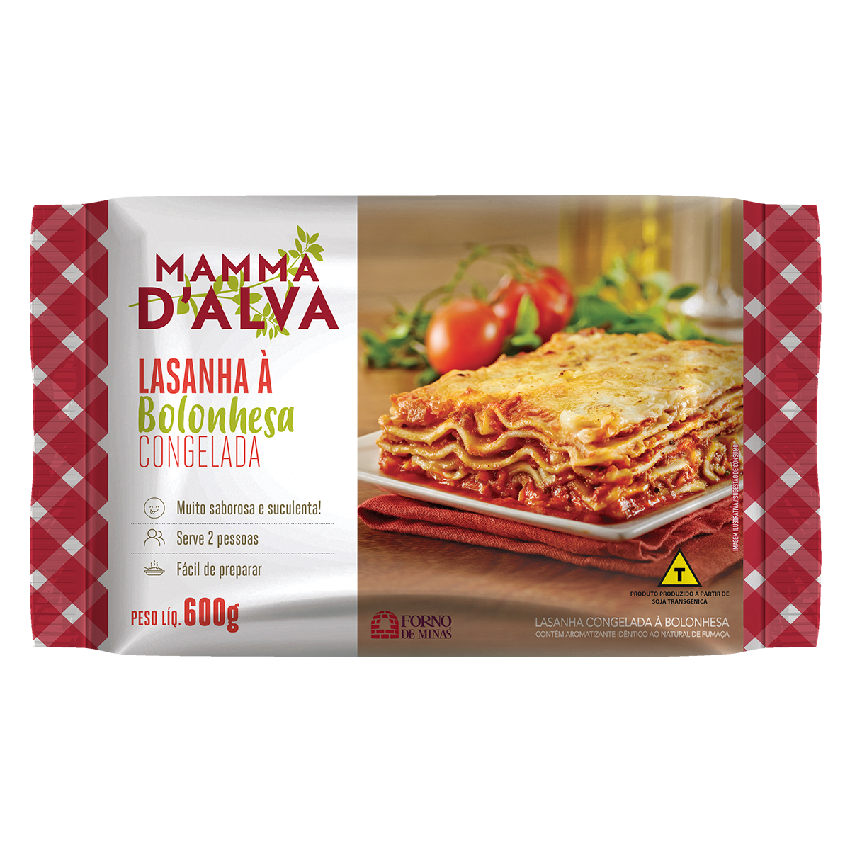 Lasanha Bolonhesa Forno de Minas 600g