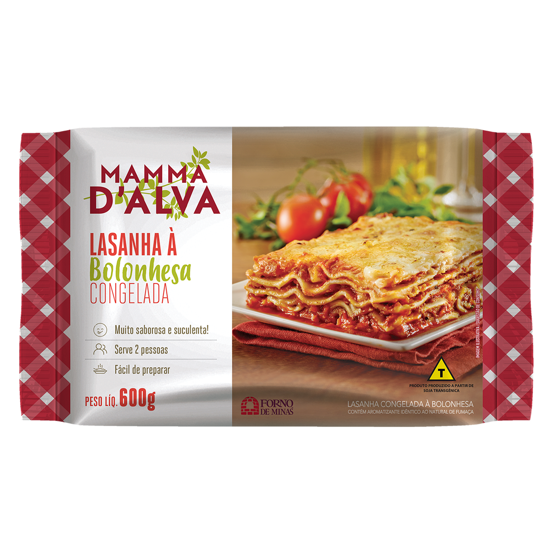 Lasanha Bolonhesa Forno de Minas 600g