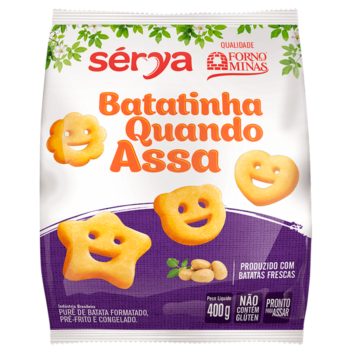 Batata Batatinha Quando Assa S&eacute;rya Forno de Minas 400g
