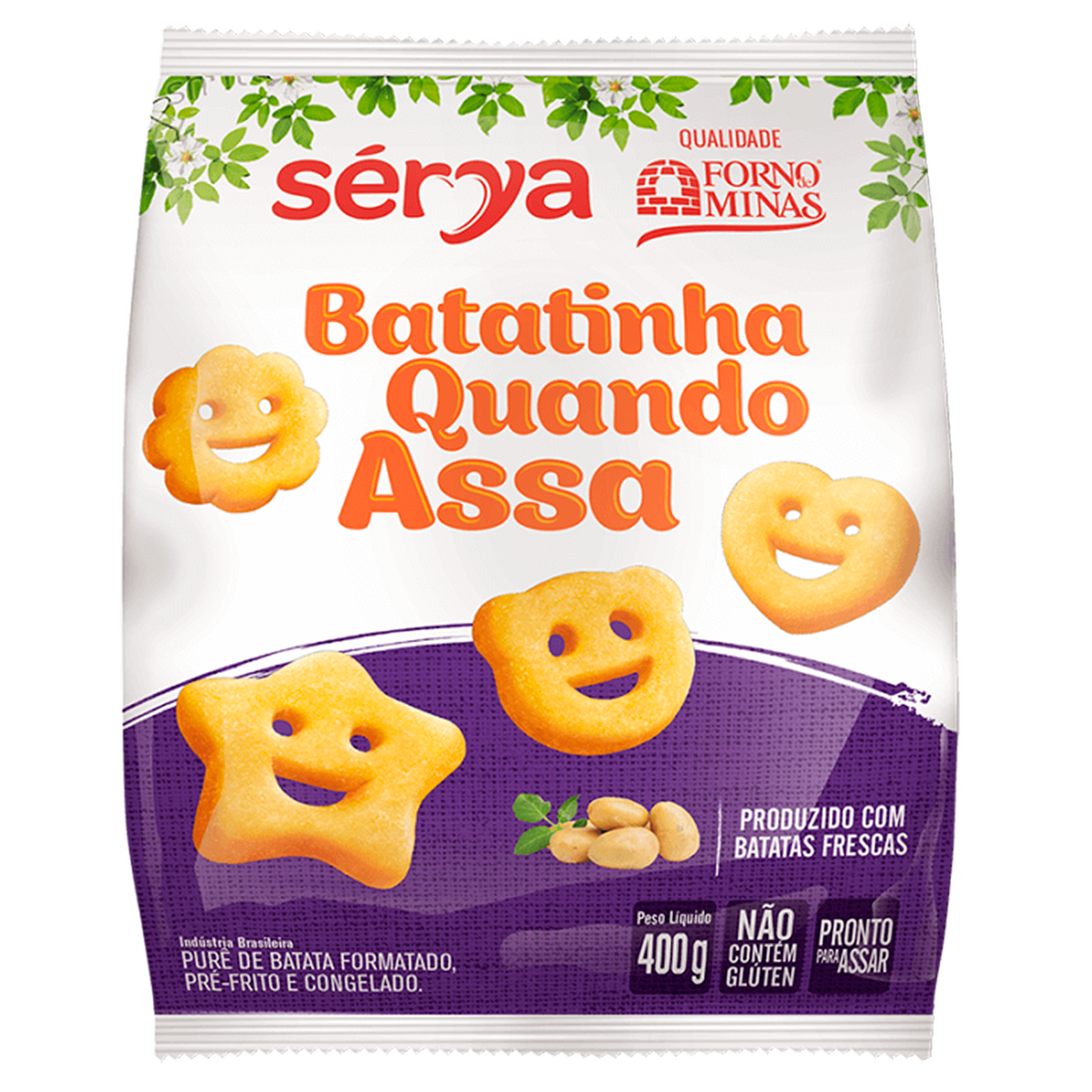 Batata Batatinha Quando Assa S&eacute;rya Forno de Minas 400g