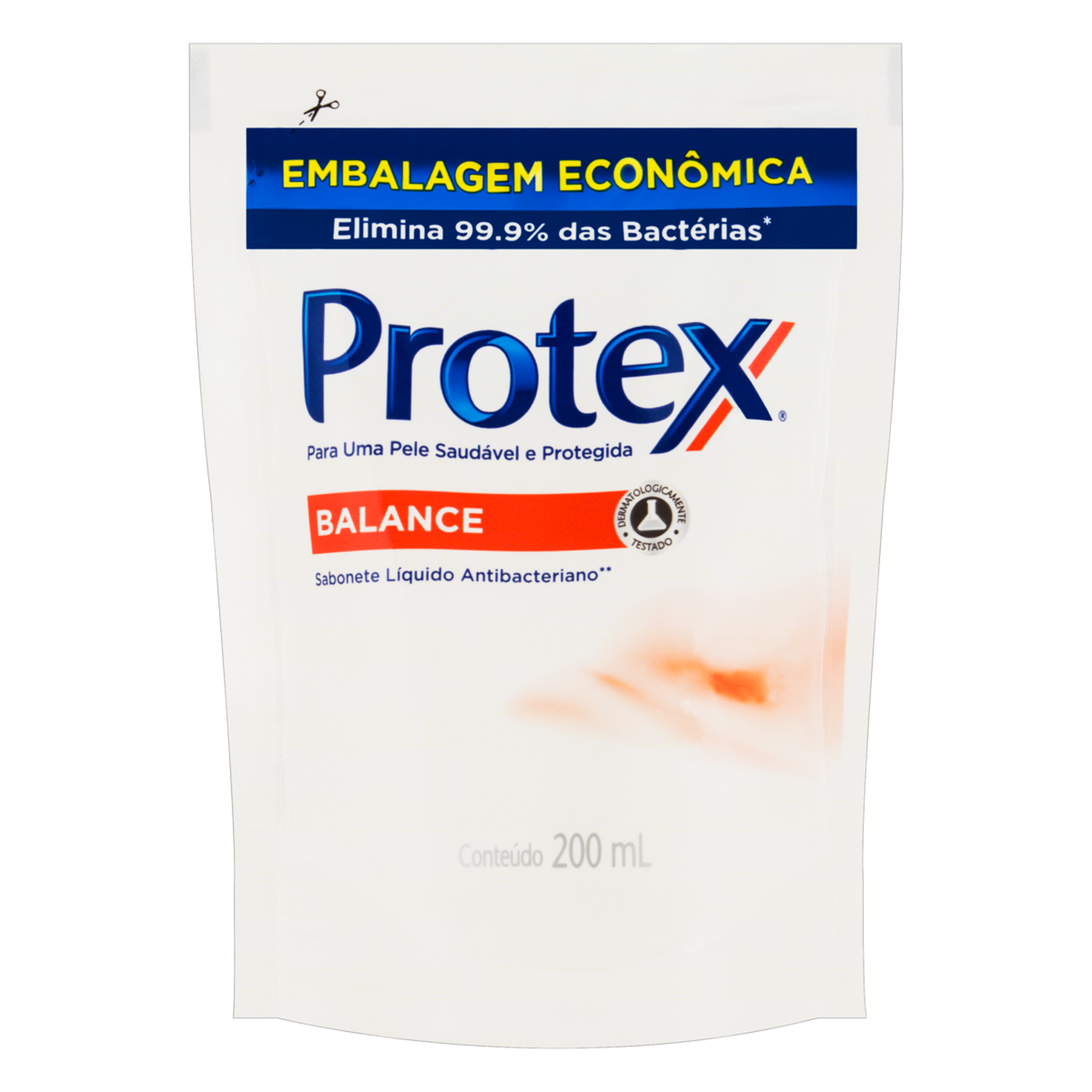 Sabonete Líquido Antibacteriano Protex Balance Sachê 200ml Refil Embalagem Econômica