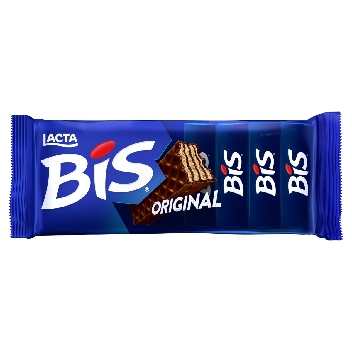 Wafer Cobertura Chocolate Lacta Bis Pacote 100,8g