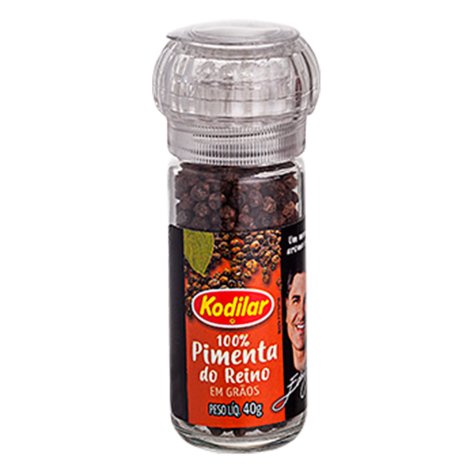 Moedor 100% Pimenta do Reino em Gr&atilde;os Kodilar 40g