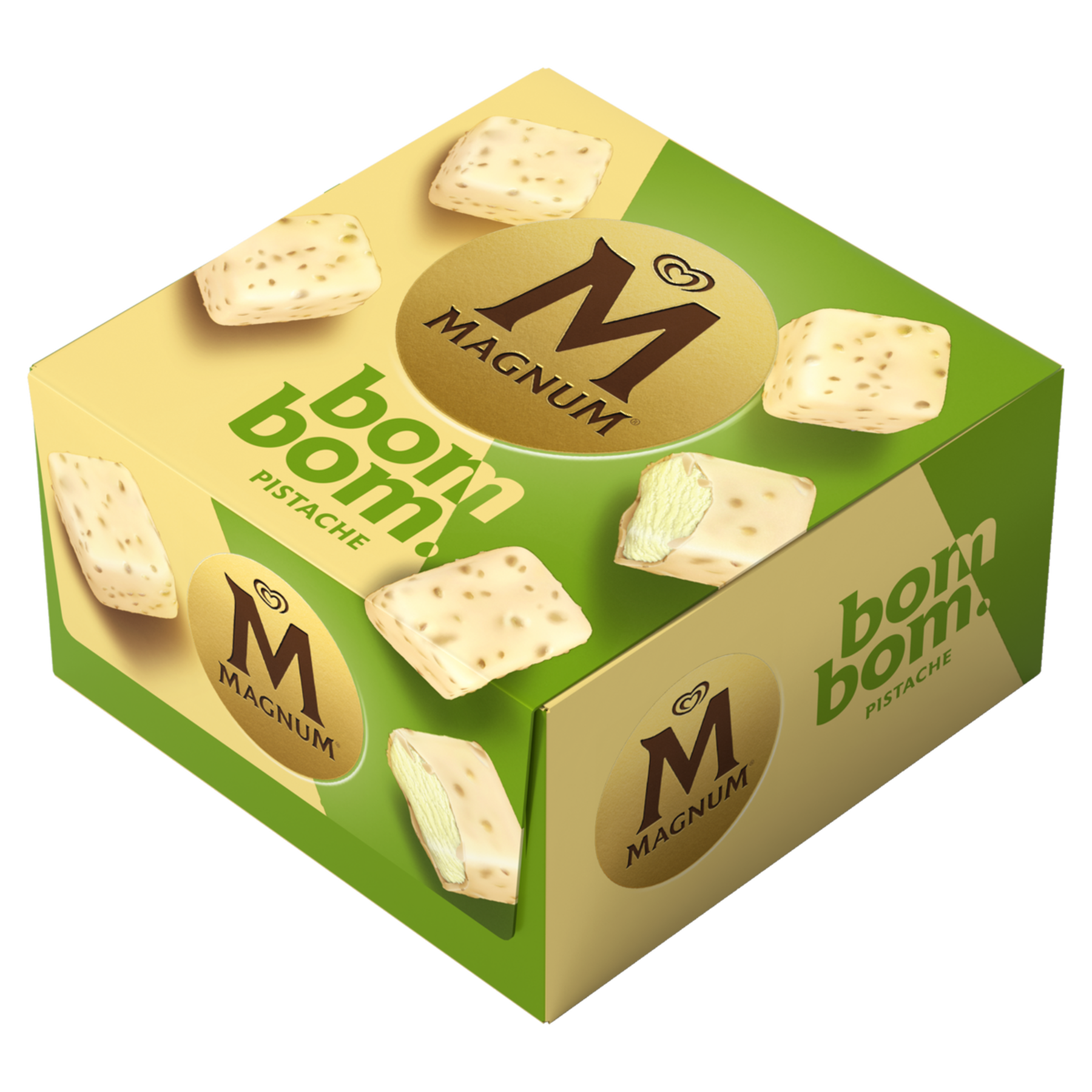 Mini Sorvete Bombom Pistache Magnum Caixa 86g