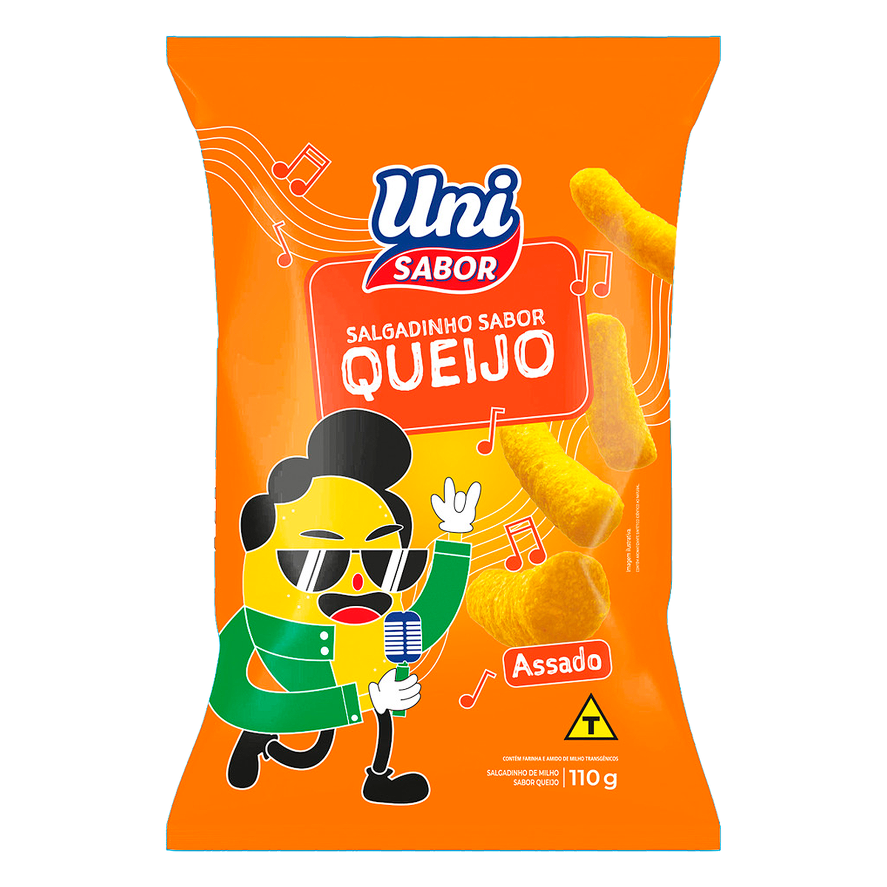 Salgadinho de Trigo Queijo Uni Sabor 110g