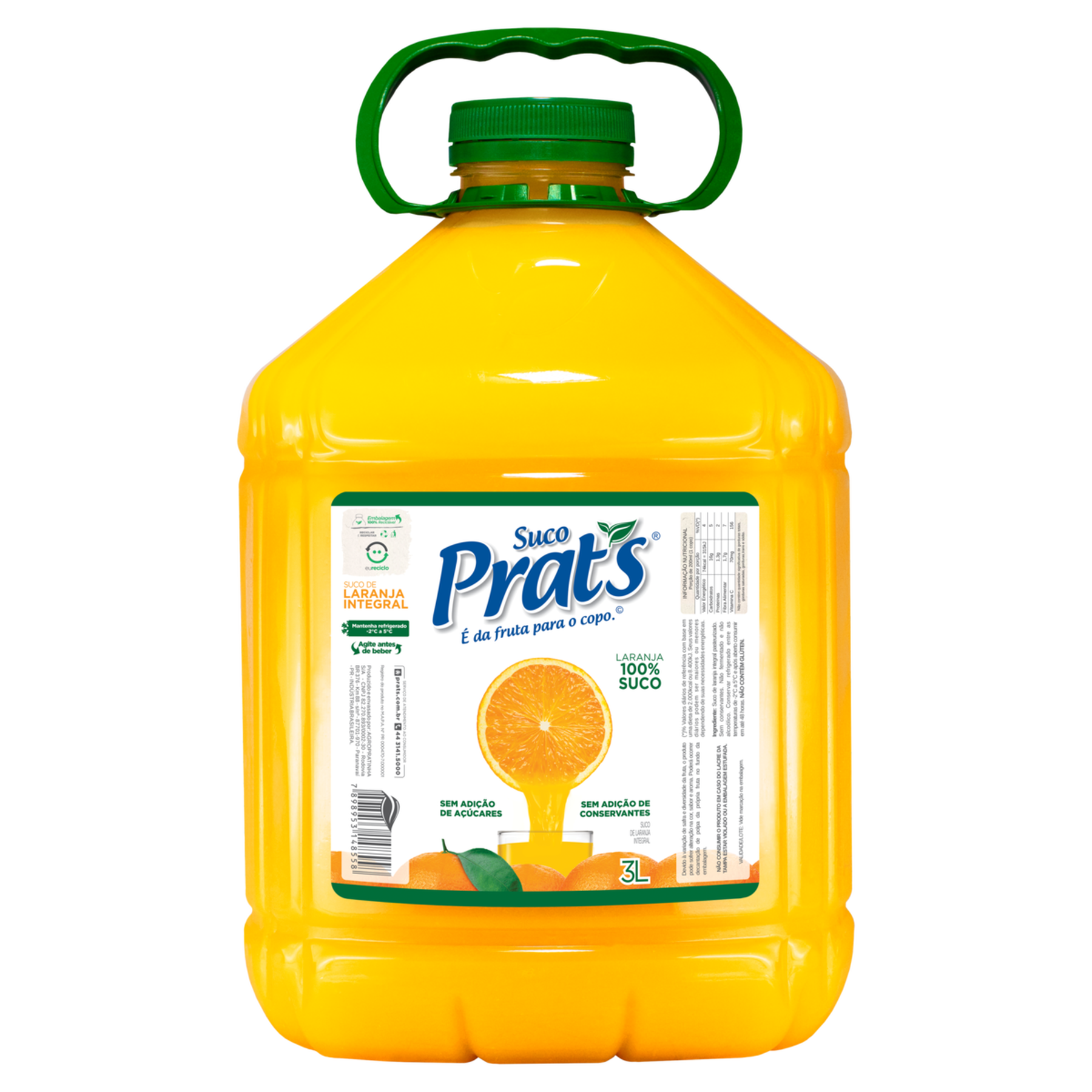 Suco de Laranja Integral Prat's Galão 3l