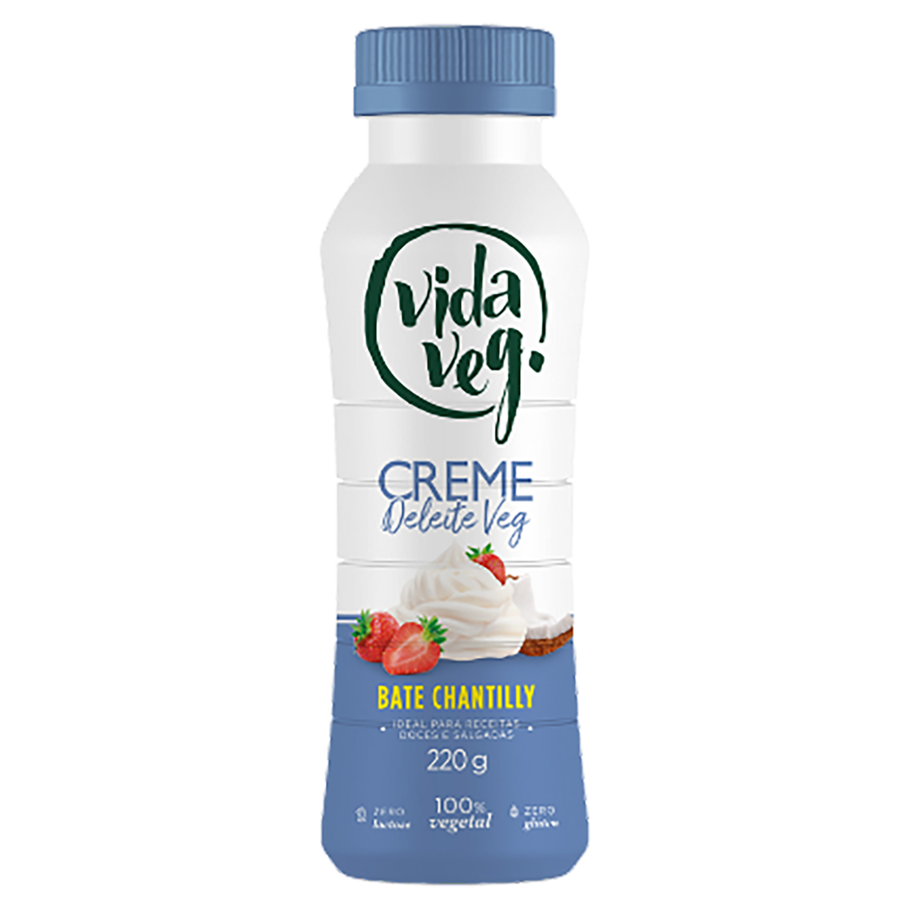 Creme de Leite Bate Chantilly Vida Veg Frasco 220g