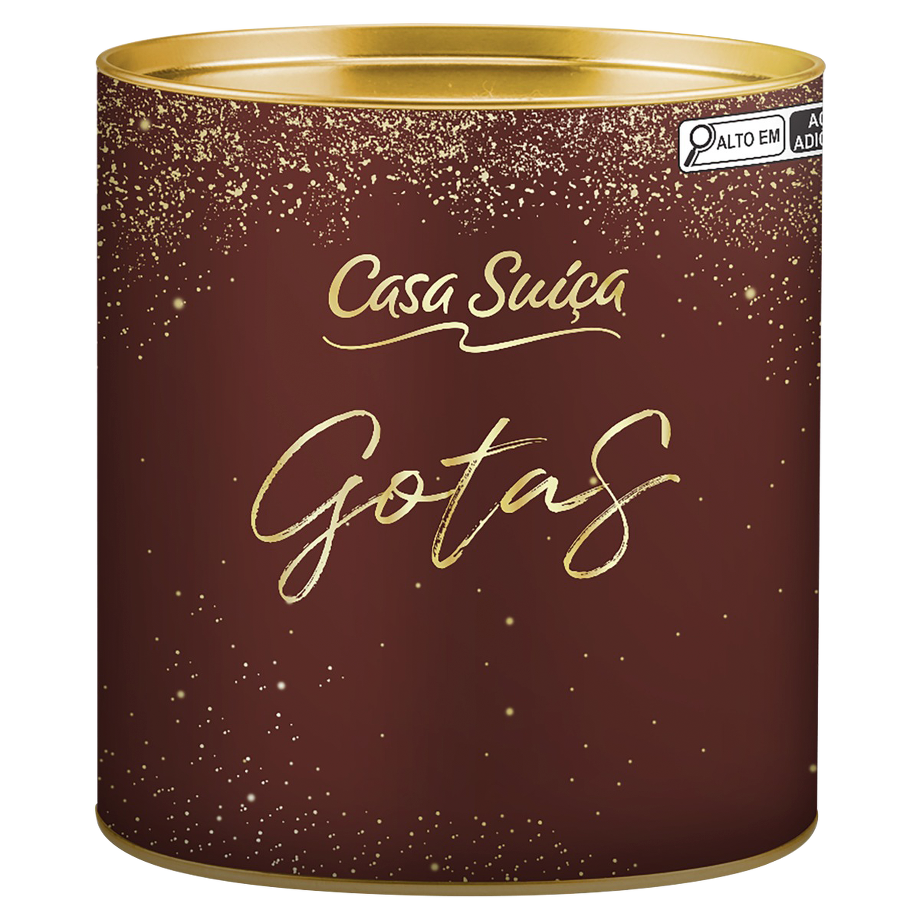 Panettone com Gotas de Chocolate ao Leite Casa Suíça Lata 750g