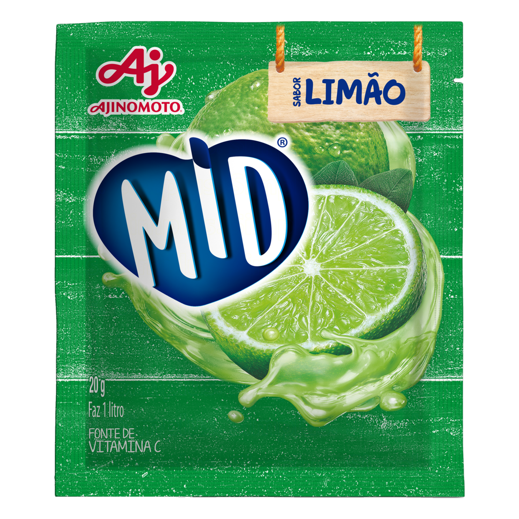 Refresco em P&oacute; Lim&atilde;o Mid Pacote 20g&nbsp;