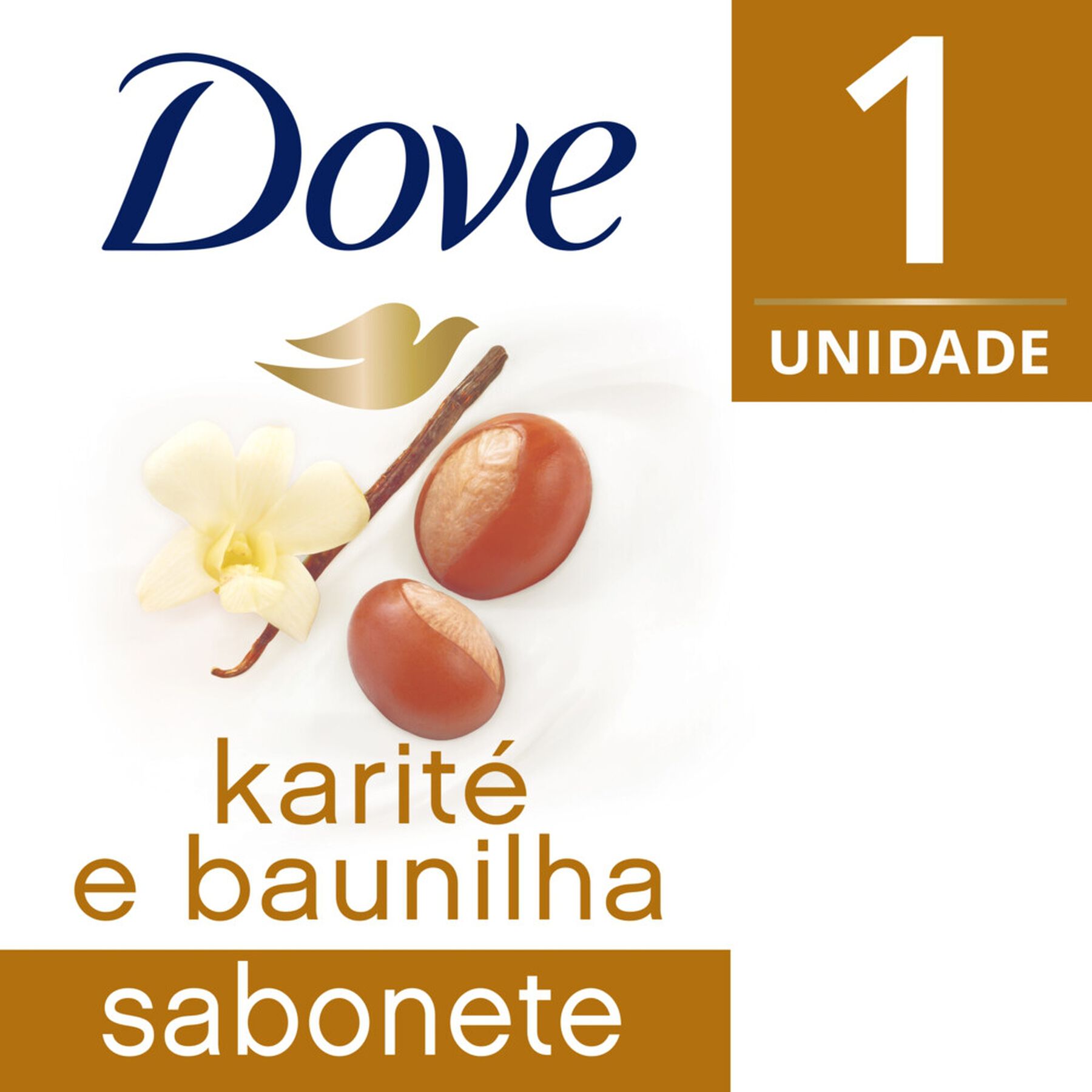 Sabonete em Barra Óleo de Karité e Baunilha Dove Delicious Care Caixa 90g