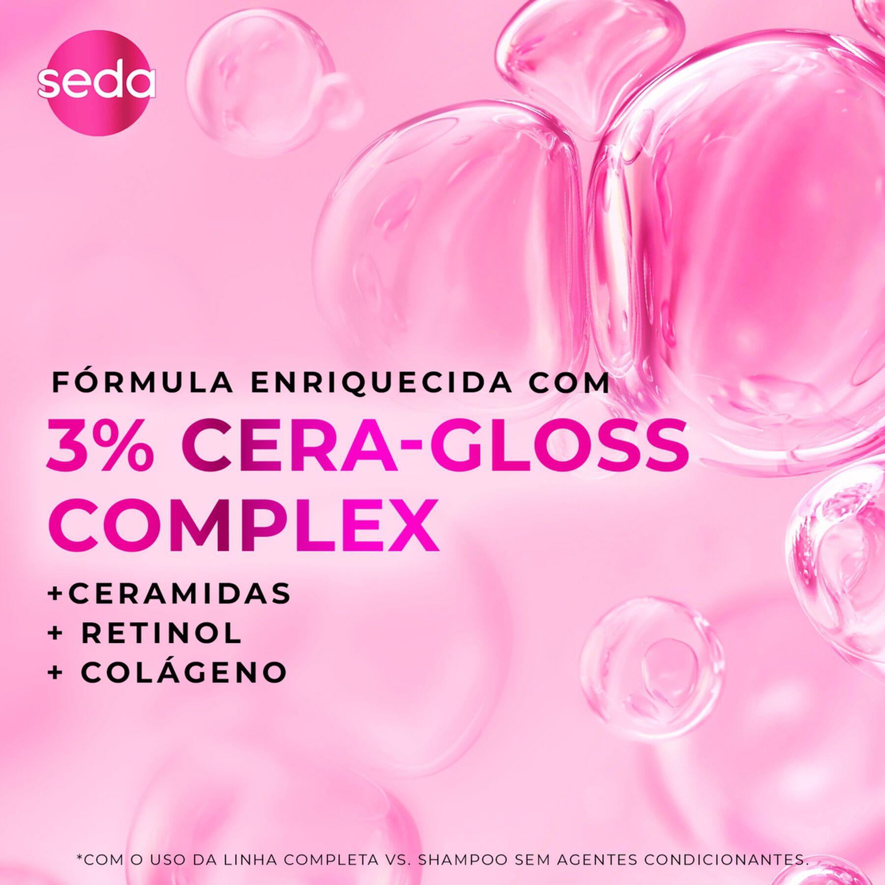 Condicionador Brilho Ceramidas Seda Frasco 325ml