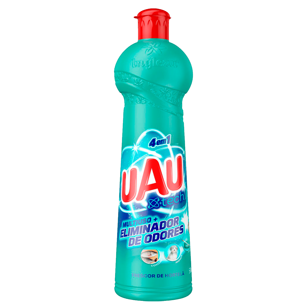 Limpador Multiuso Eliminador de Odores Hortel&atilde; Uau 500ml