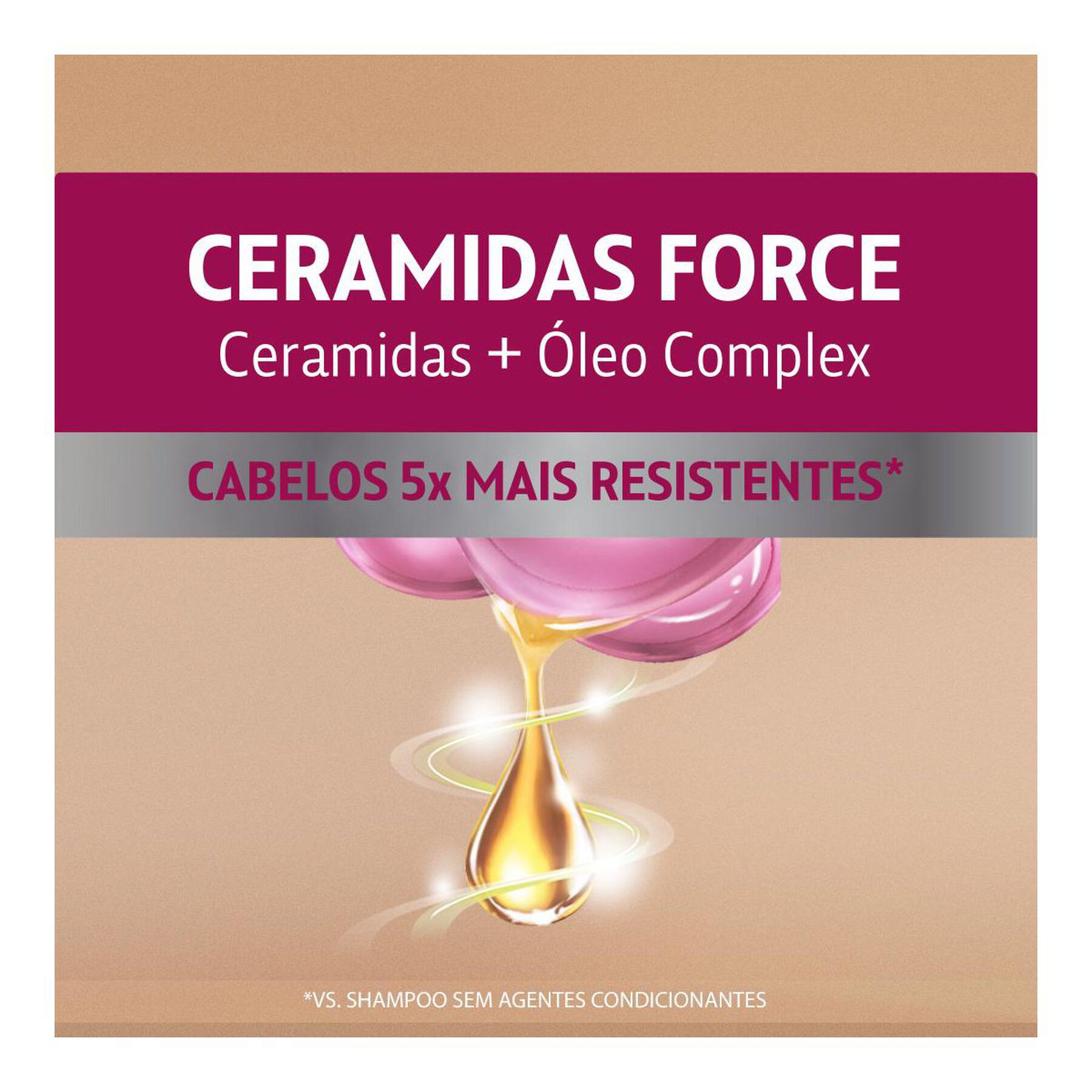 Shampoo Ceramidas Force Palmolive Naturals Frasco 650ml - Embalagem Tamanho Família