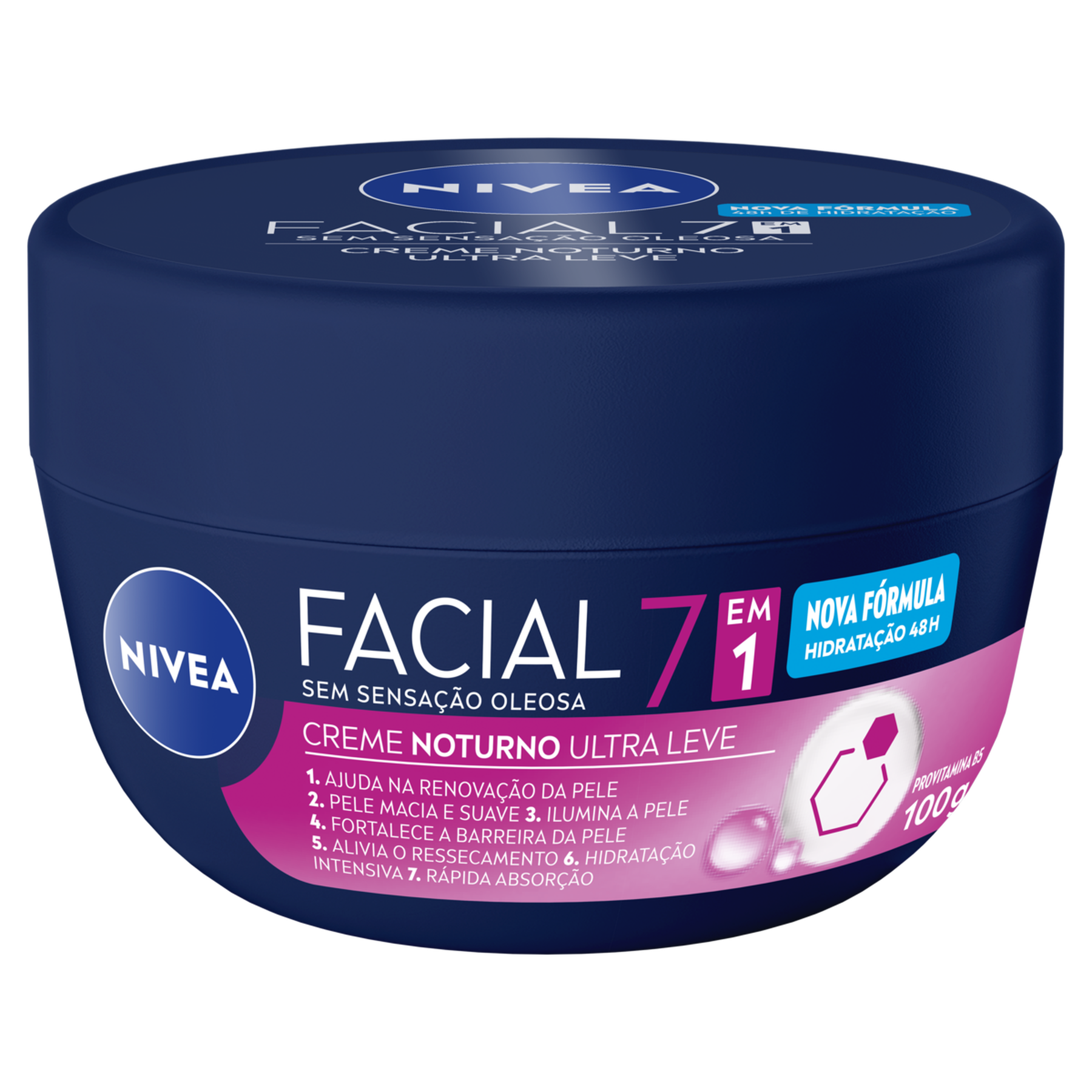 Creme Facial Noturno Nivea Pote 100g&nbsp;