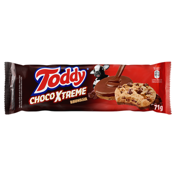 Biscoito Cookie ChocoXtreme Baunilha com Gotas de Chocolate Toddy Pacote 71g