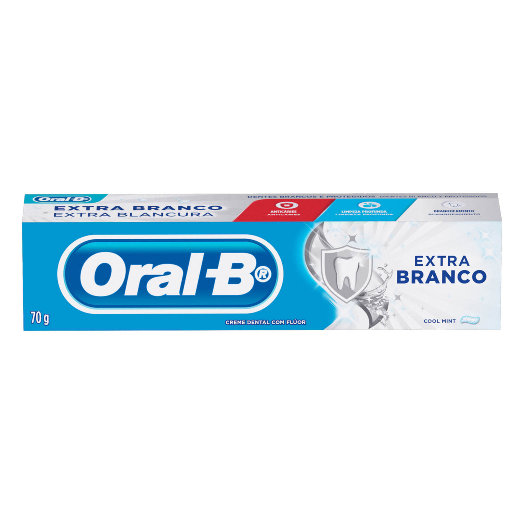 Creme Dental Cool Mint Oral-B Extra Branco Caixa 70g