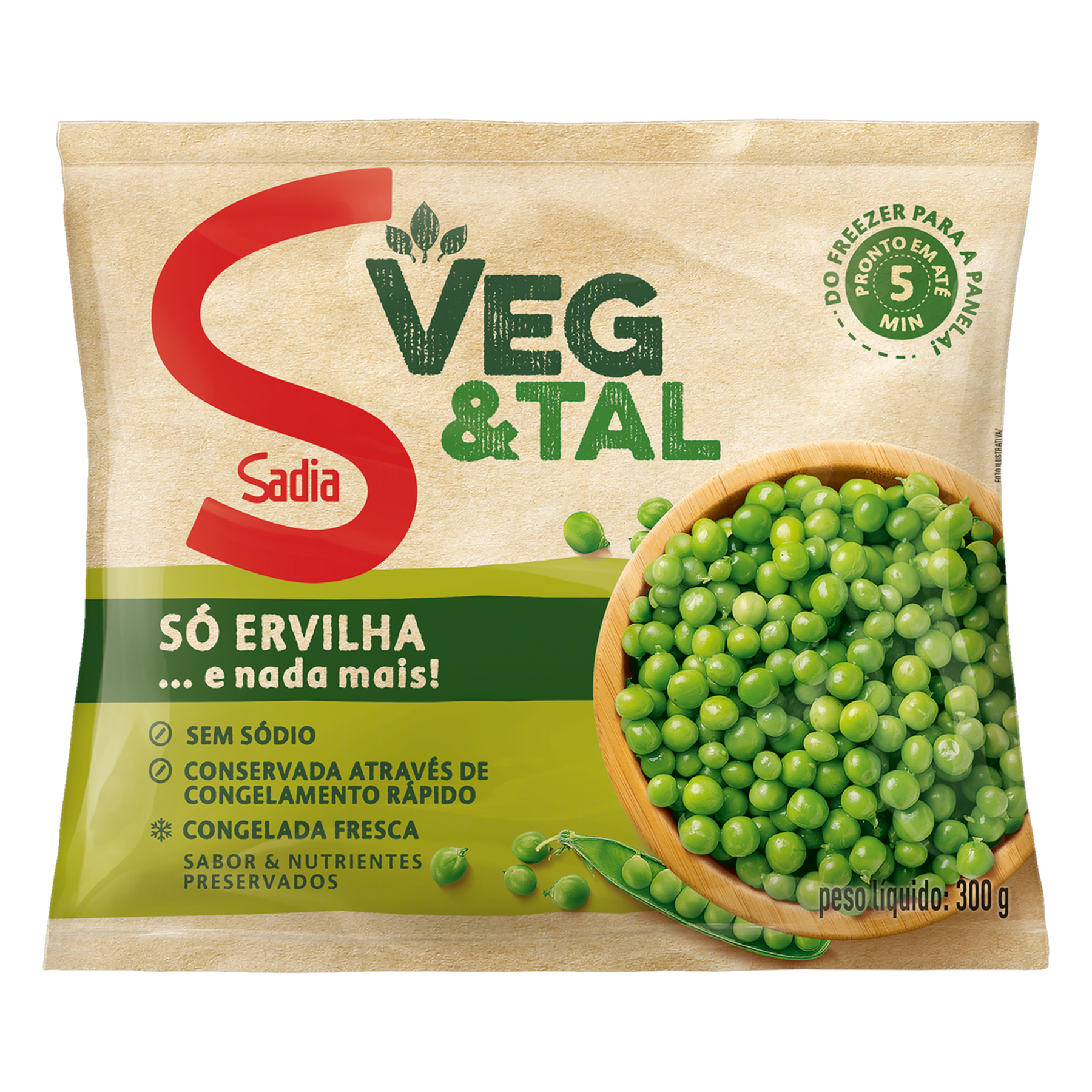 Ervilha Congelada Sadia Veg & Tal Pacote 300g&nbsp;