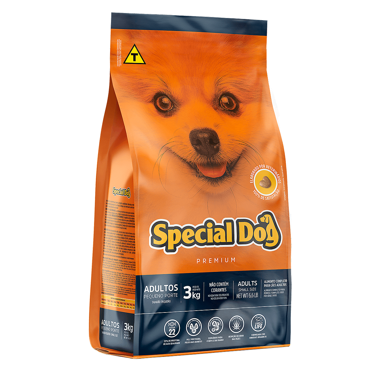 Alimento para C&atilde;es Adultos Pequeno Porte Special Dog Premium Pacote 3kg