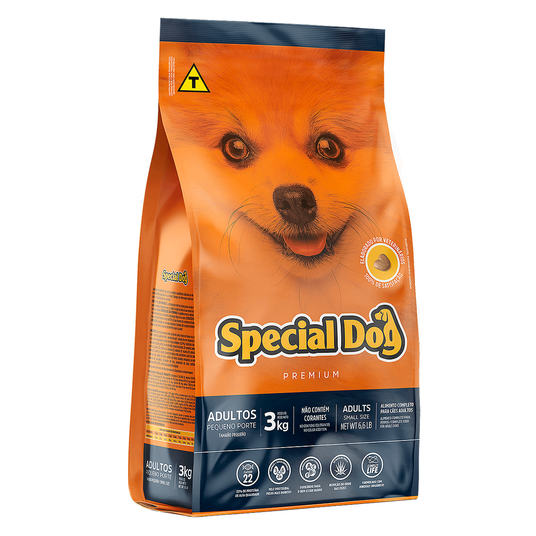 Alimento para C&atilde;es Adultos Pequeno Porte Special Dog Premium Pacote 3kg