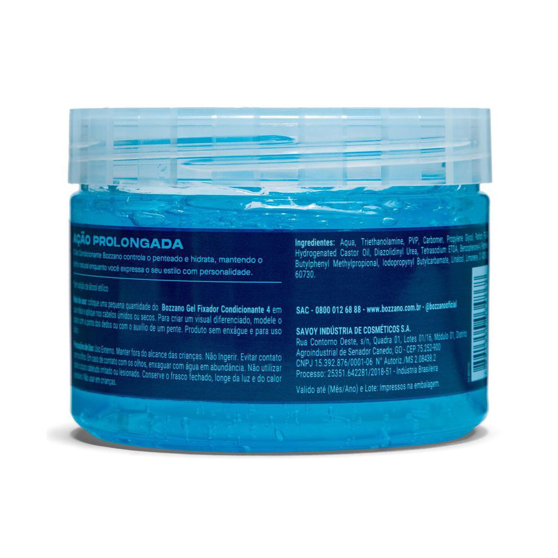 Gel Fixador A&ccedil;&atilde;o Prolongada Bozzano 300g&nbsp;