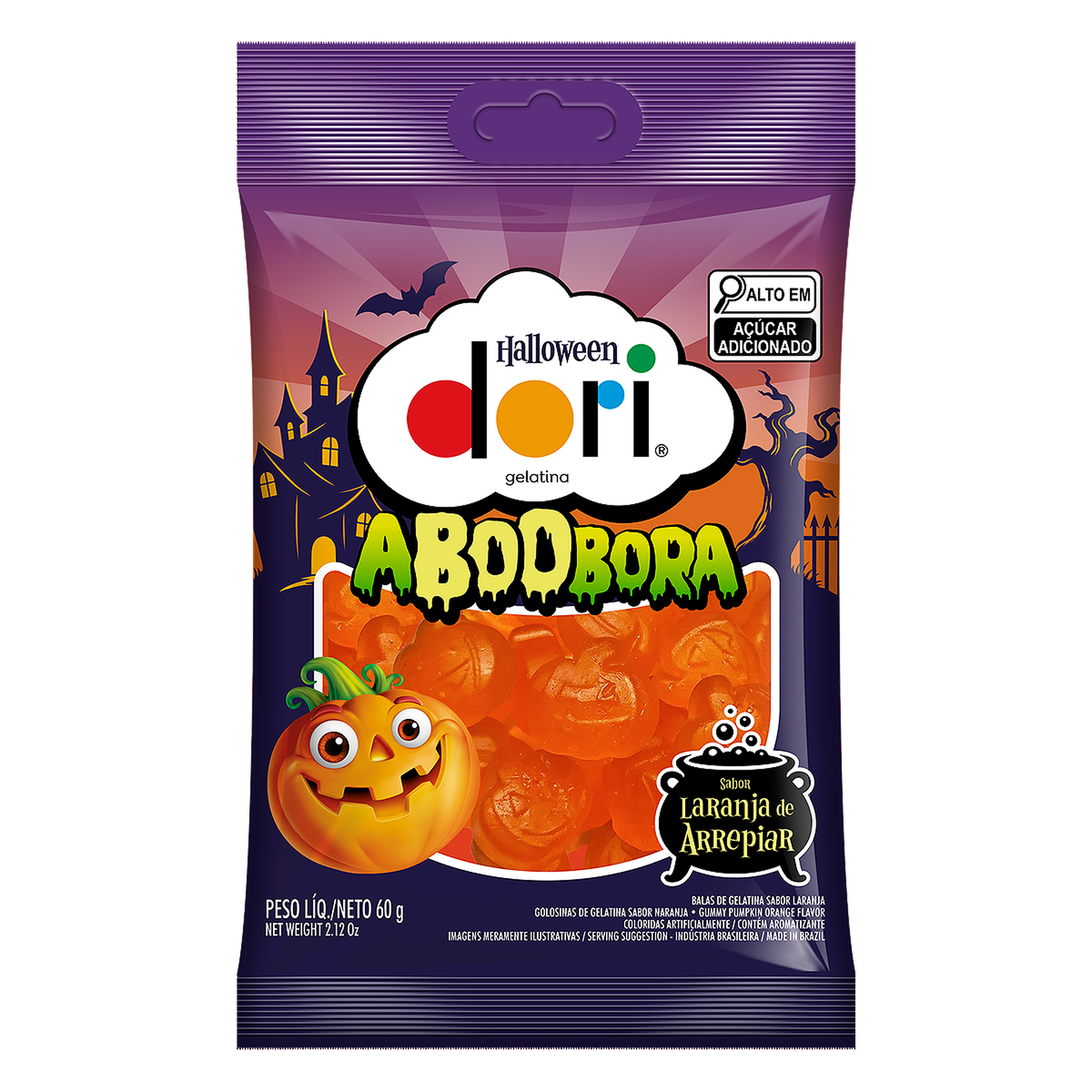 Bala de Gelatina Aboobora Dori Pacote 60g