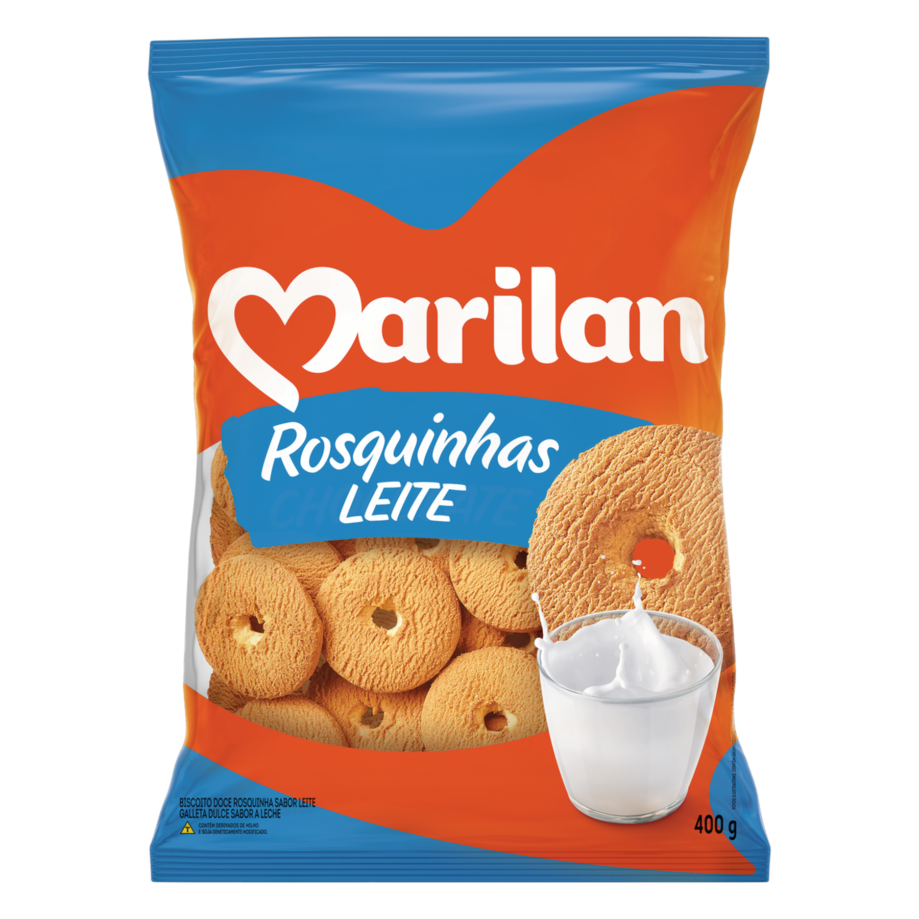 Biscoito Rosquinha Leite Marilan Pacote 400g