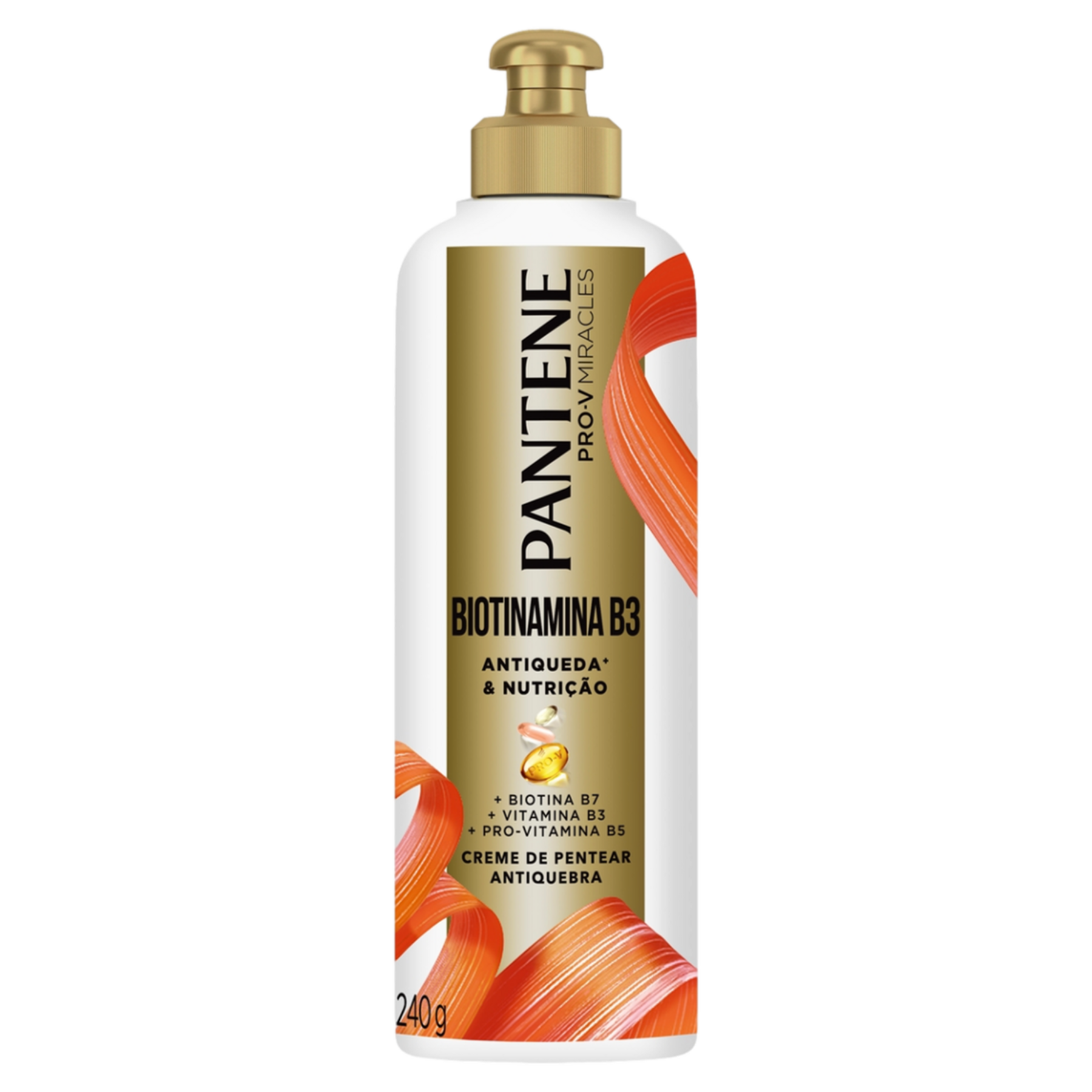 Creme para Pentear Antiqueda e Nutrição Biotinamina B3 Pantene Frasco 240g