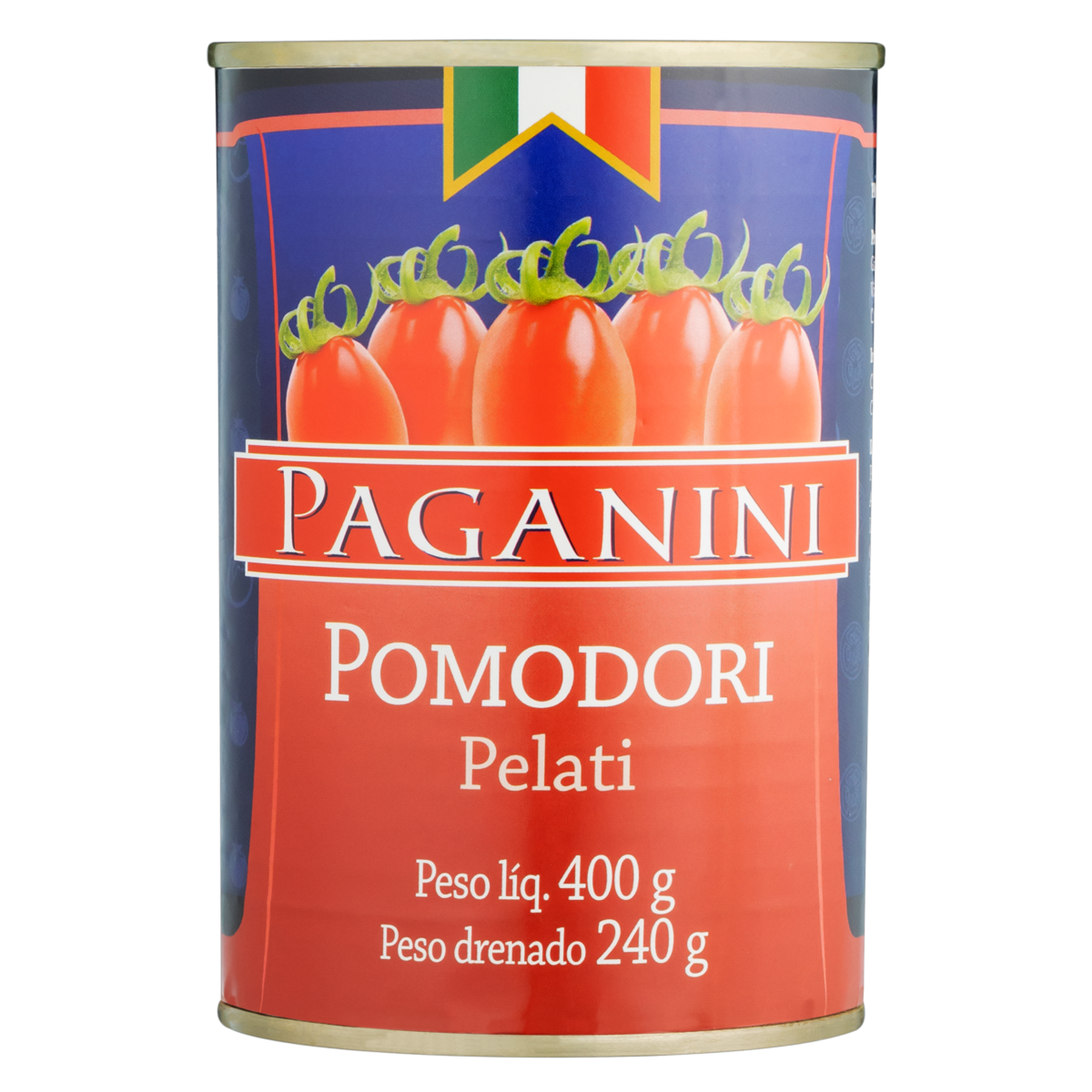 Tomate Pelado Paganini Lata 400g