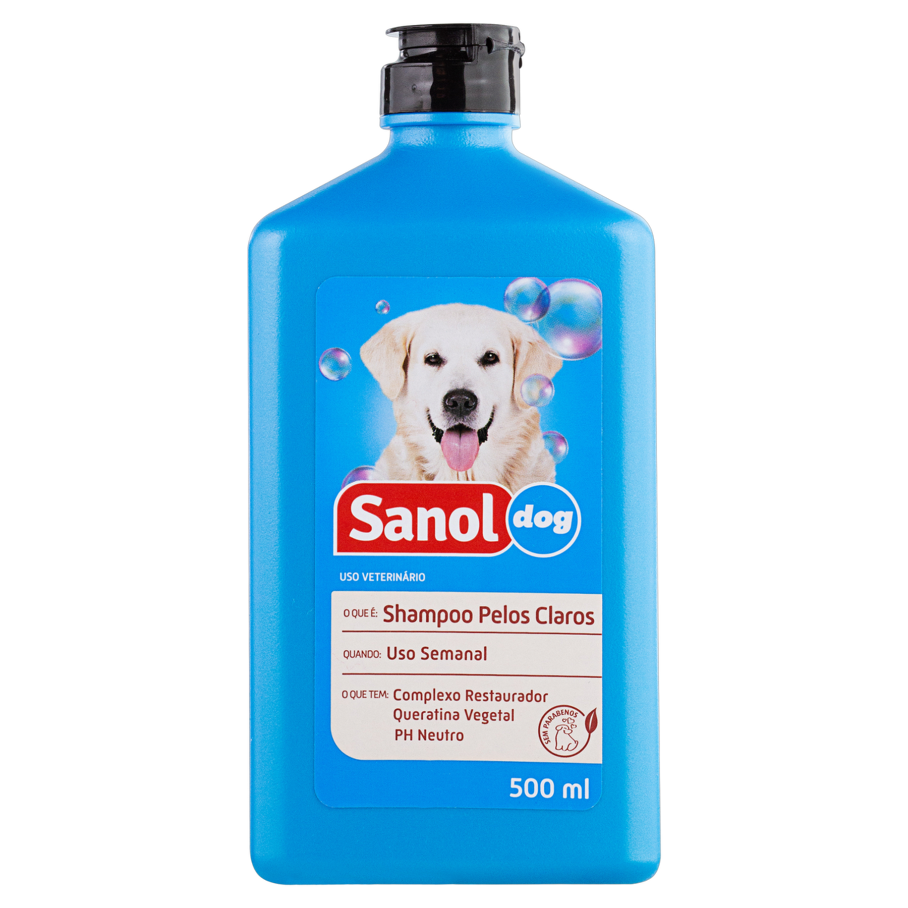 Shampoo para Cães e Gatos Musk e Baunilha Sanol Dog Frasco 500ml