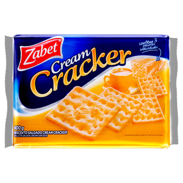 Biscoito Cream Cracker Zabet Pacote 400g