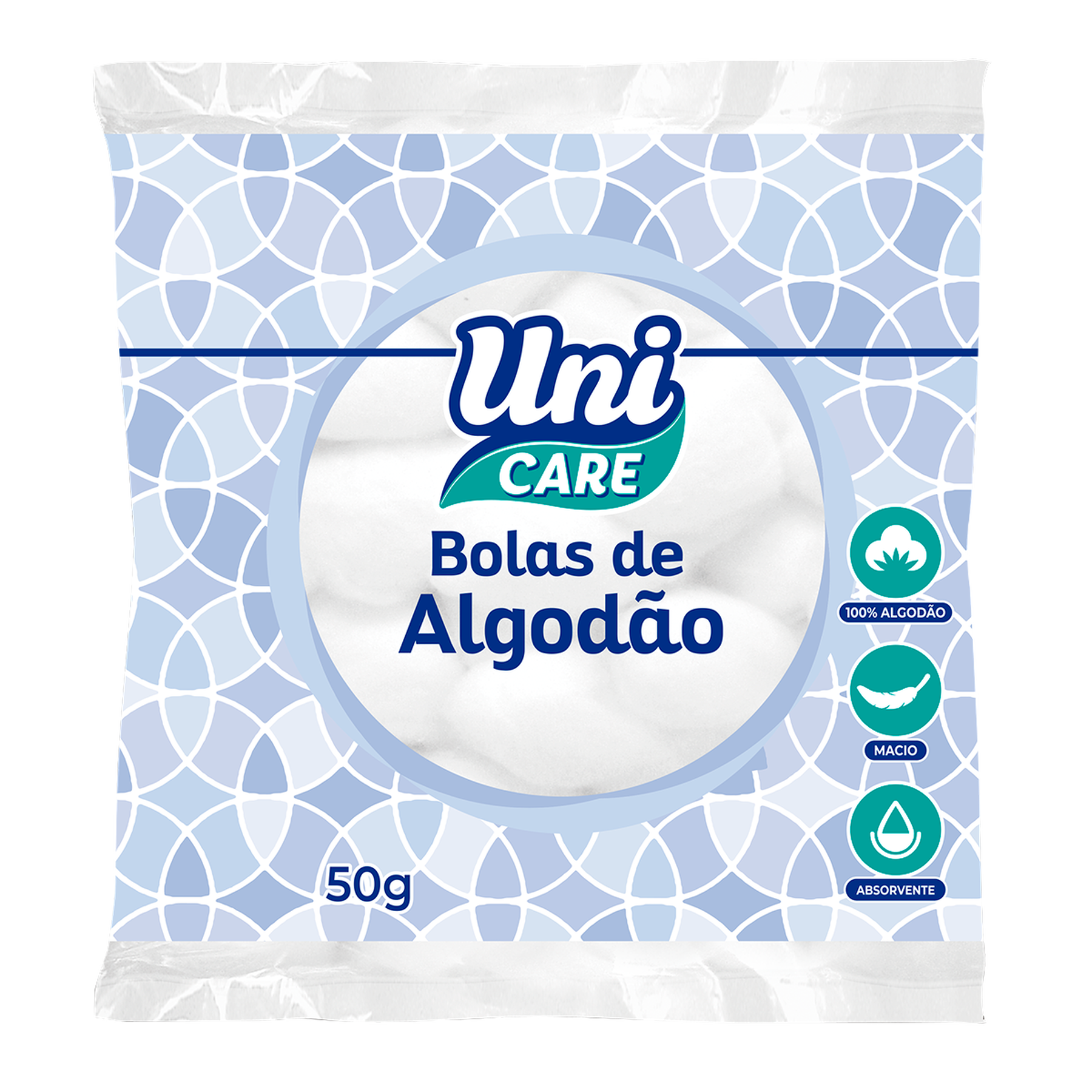 Bolas de Algodão Uni Care 50g