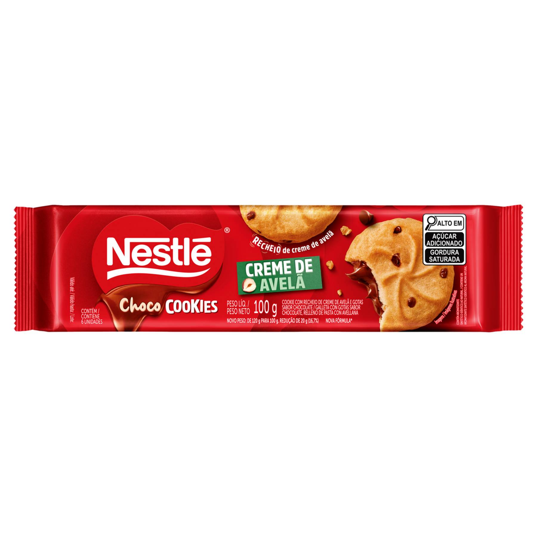 ChocoCookies Nestl&eacute; Recheio de Avel&atilde; 100g