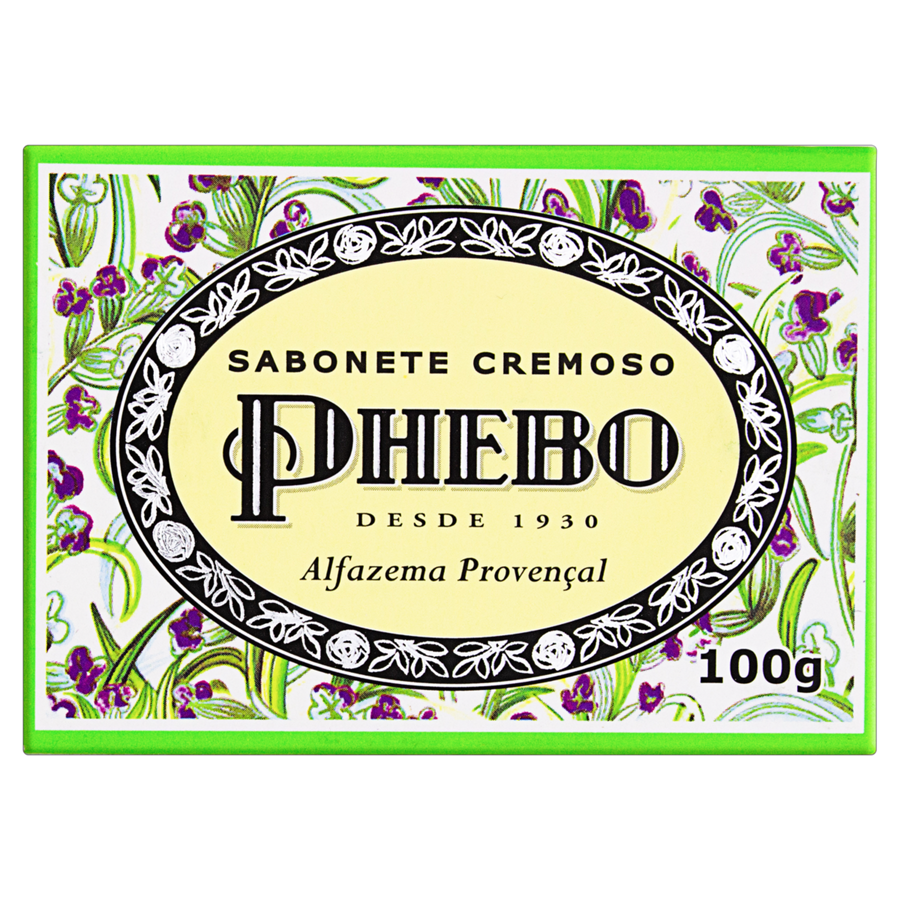 Sabonete em Barra Cremoso Alfazema Proven&ccedil;al Phebo Caixa 100g&nbsp;
