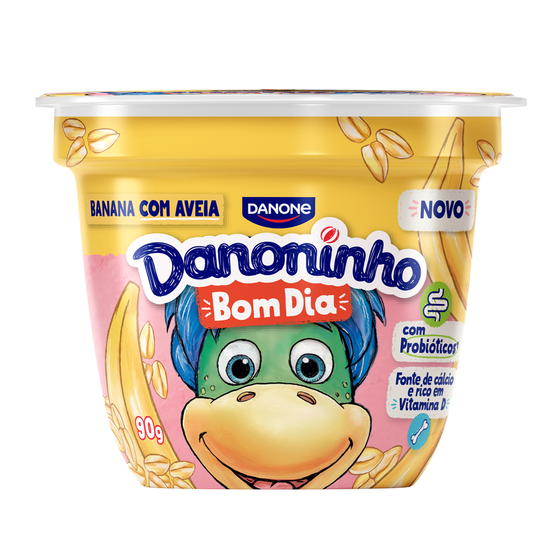 Queijo Petit Suisse Banana com Aveia Bom Dia Danoninho 90g