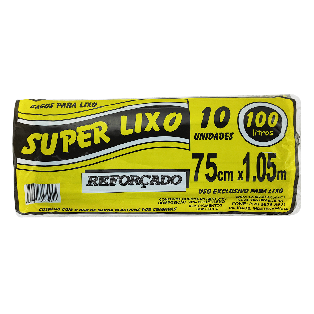 Saco Lixo Super Lixo Rolo 100l C/10 Unidades