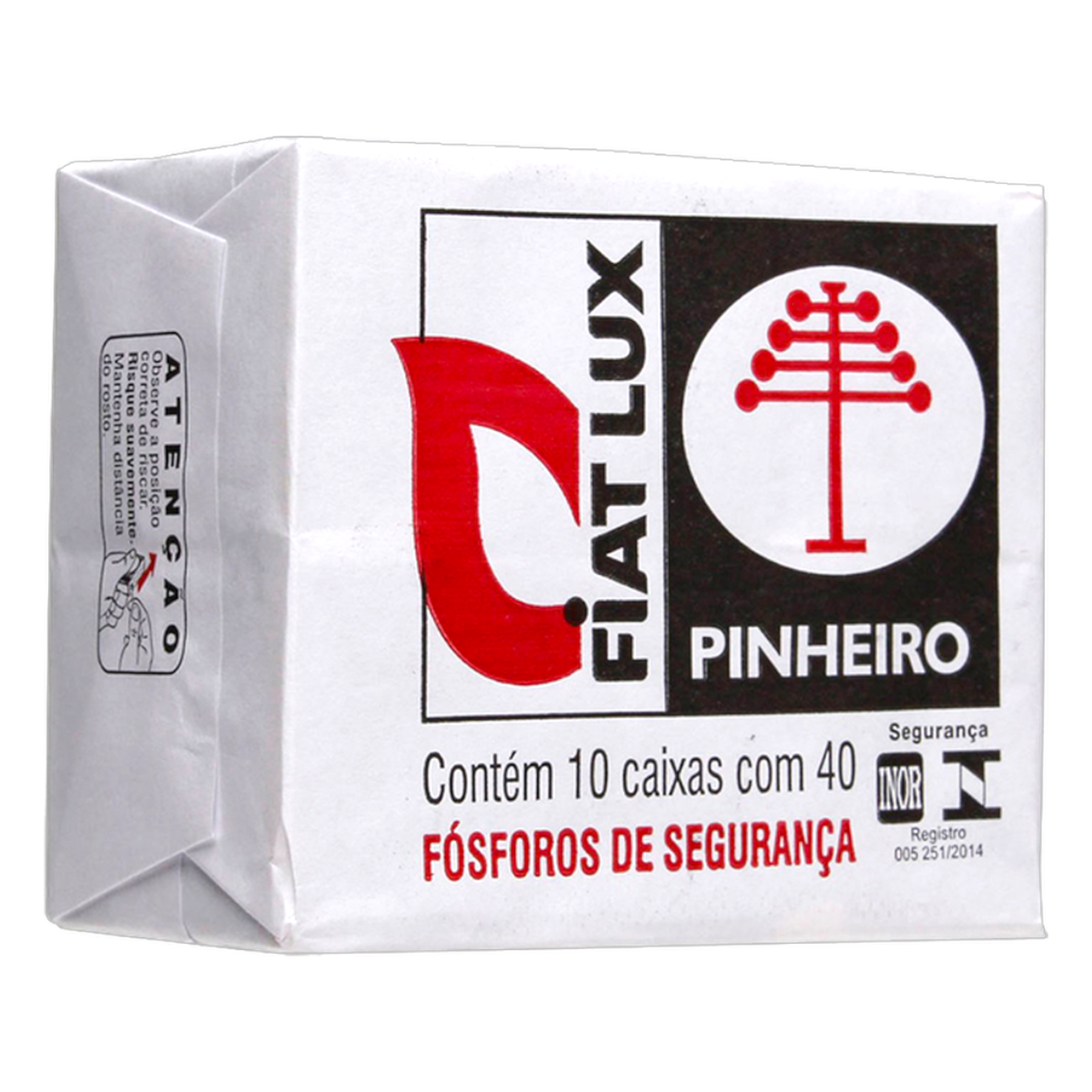 F&oacute;sforo Pinheiro Fiat Lux Caixa C/400 Unidades