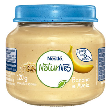 Alimento Infantil Banana e Aveia Naturnes Nestlé 120g