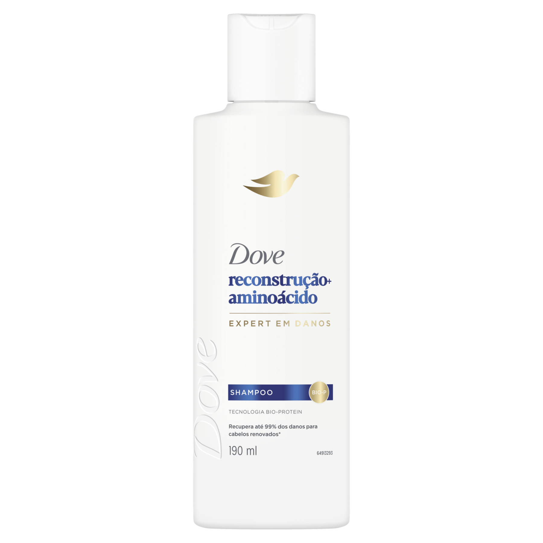 Shampoo Dove Reconstru&ccedil;&atilde;o + Amino&aacute;cido Frasco 190ml