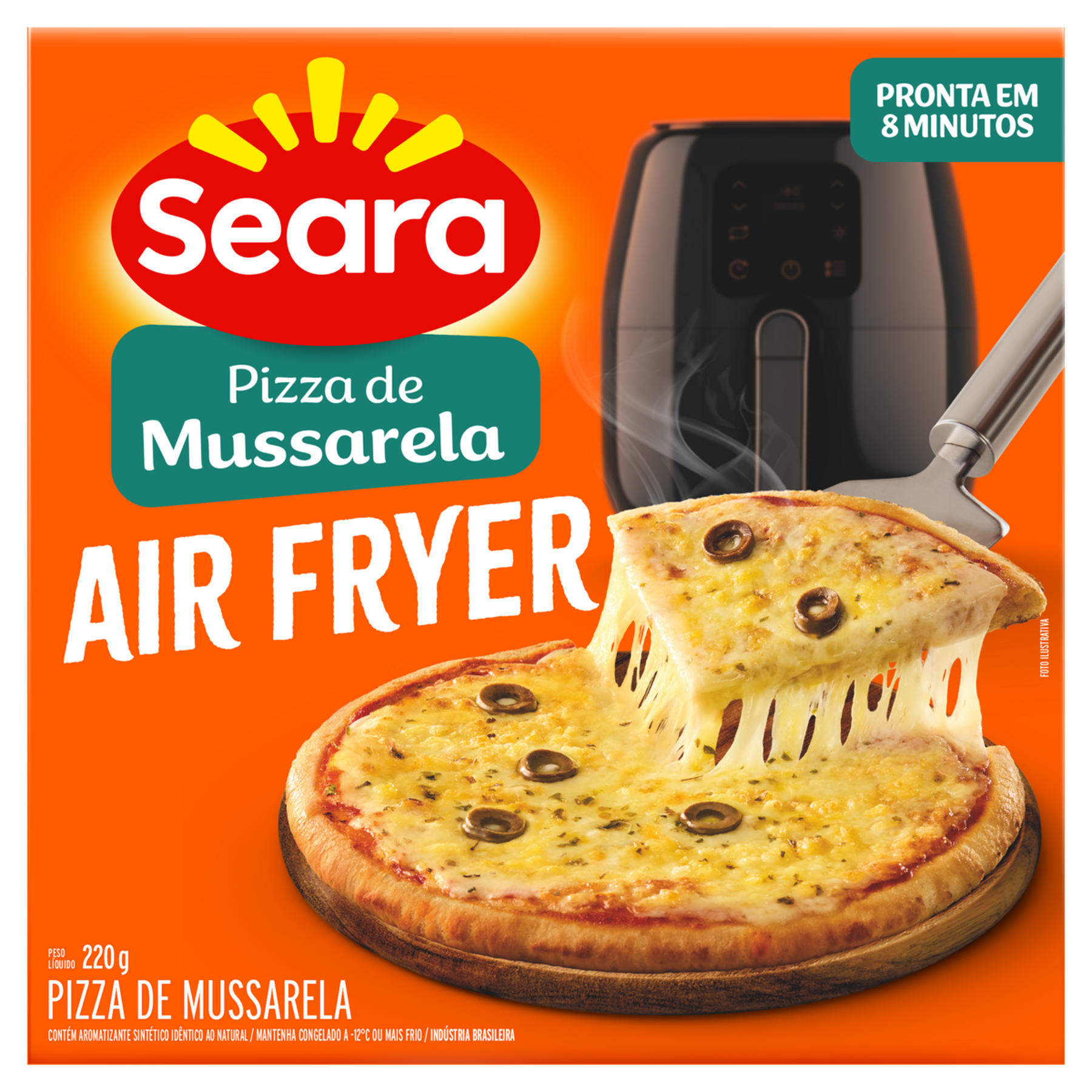 Pizza de Mussarela Air Fryer Seara Caixa 220g