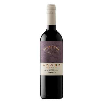 Vinho Tinto Merlot Reserva Adobe Organic Wine Garrafa 750ml