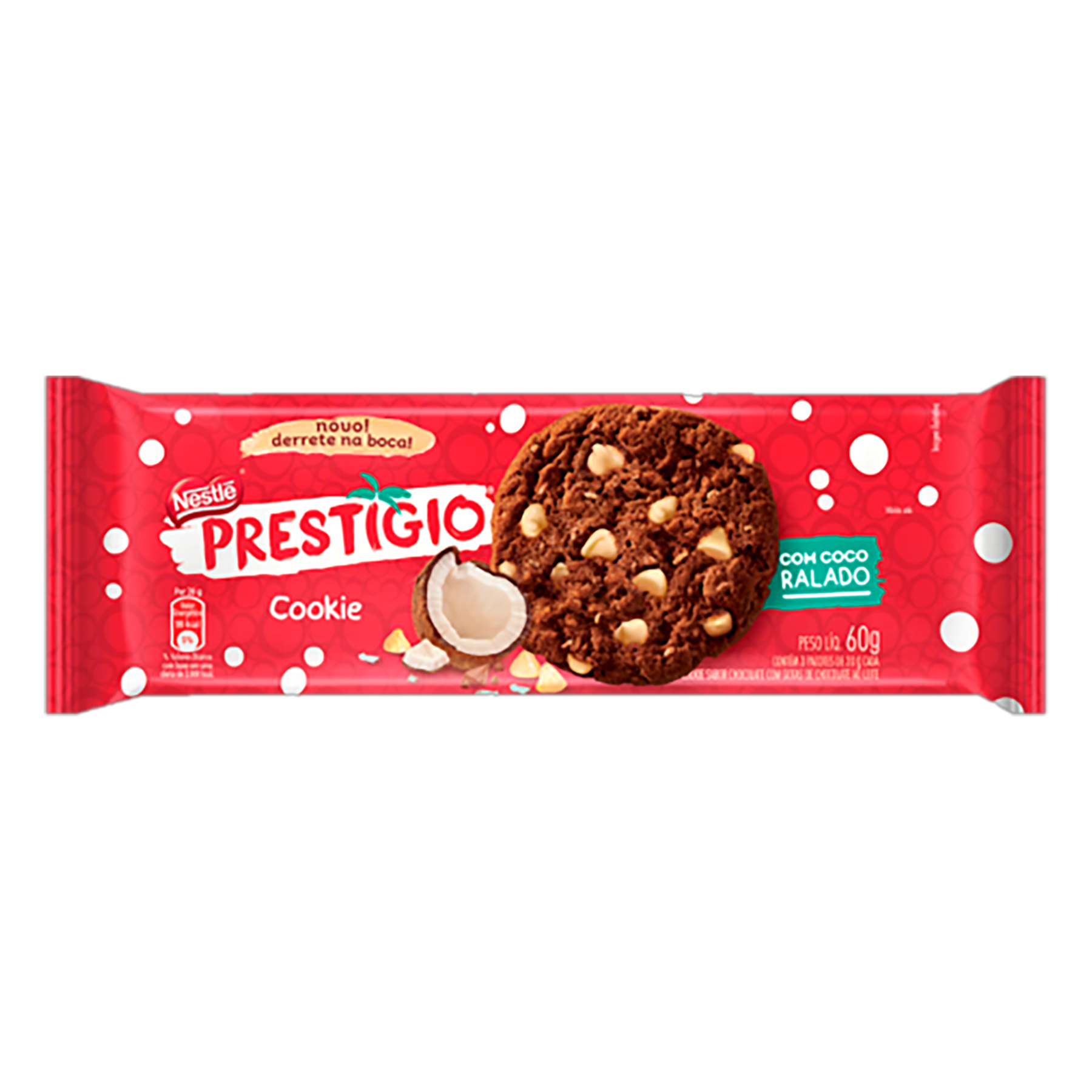 Biscoito Cookie Prestígio Nestlé Pacote 60g