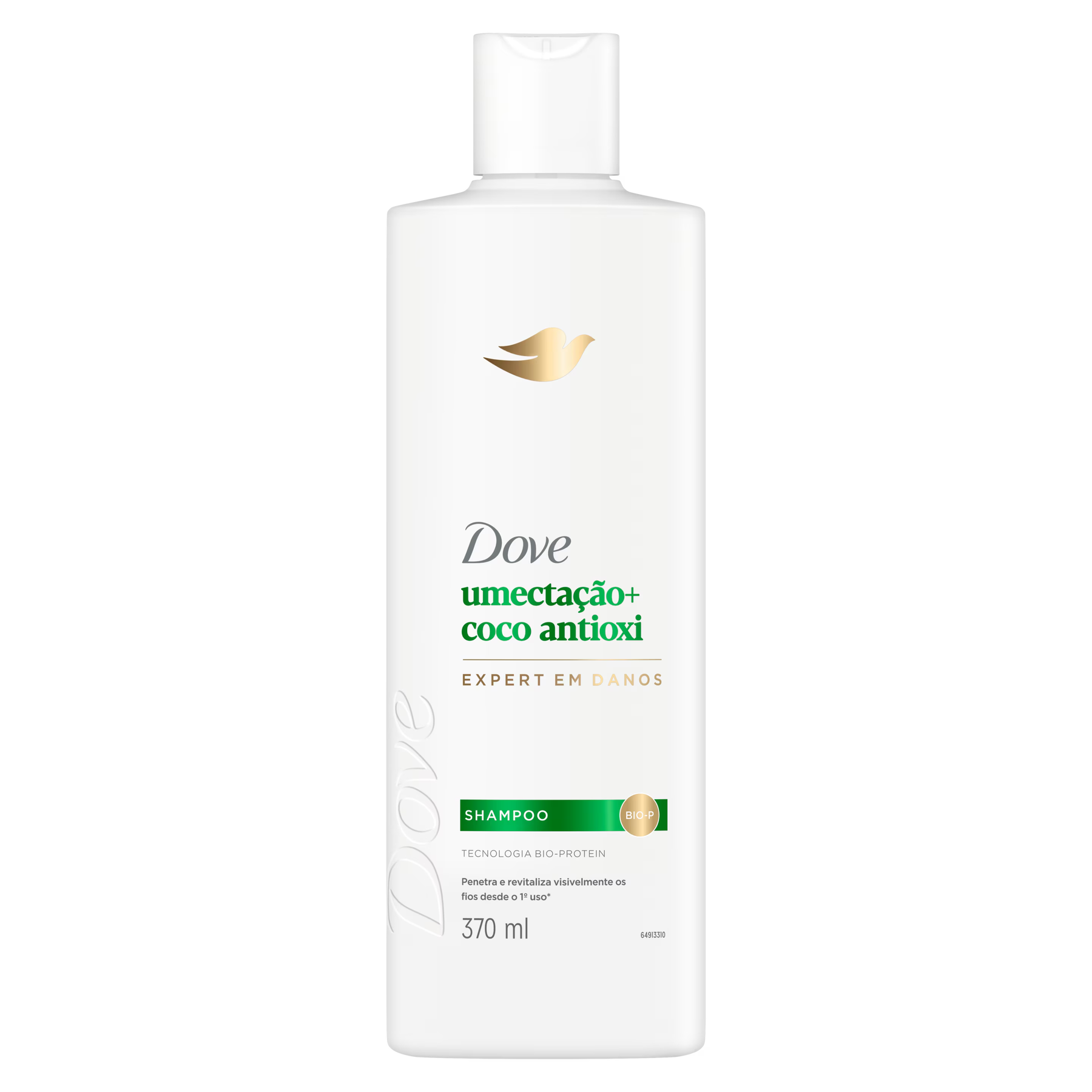 Shampoo Dove Umecta&ccedil;&atilde;o + Coco Antioxi Frasco 370ml