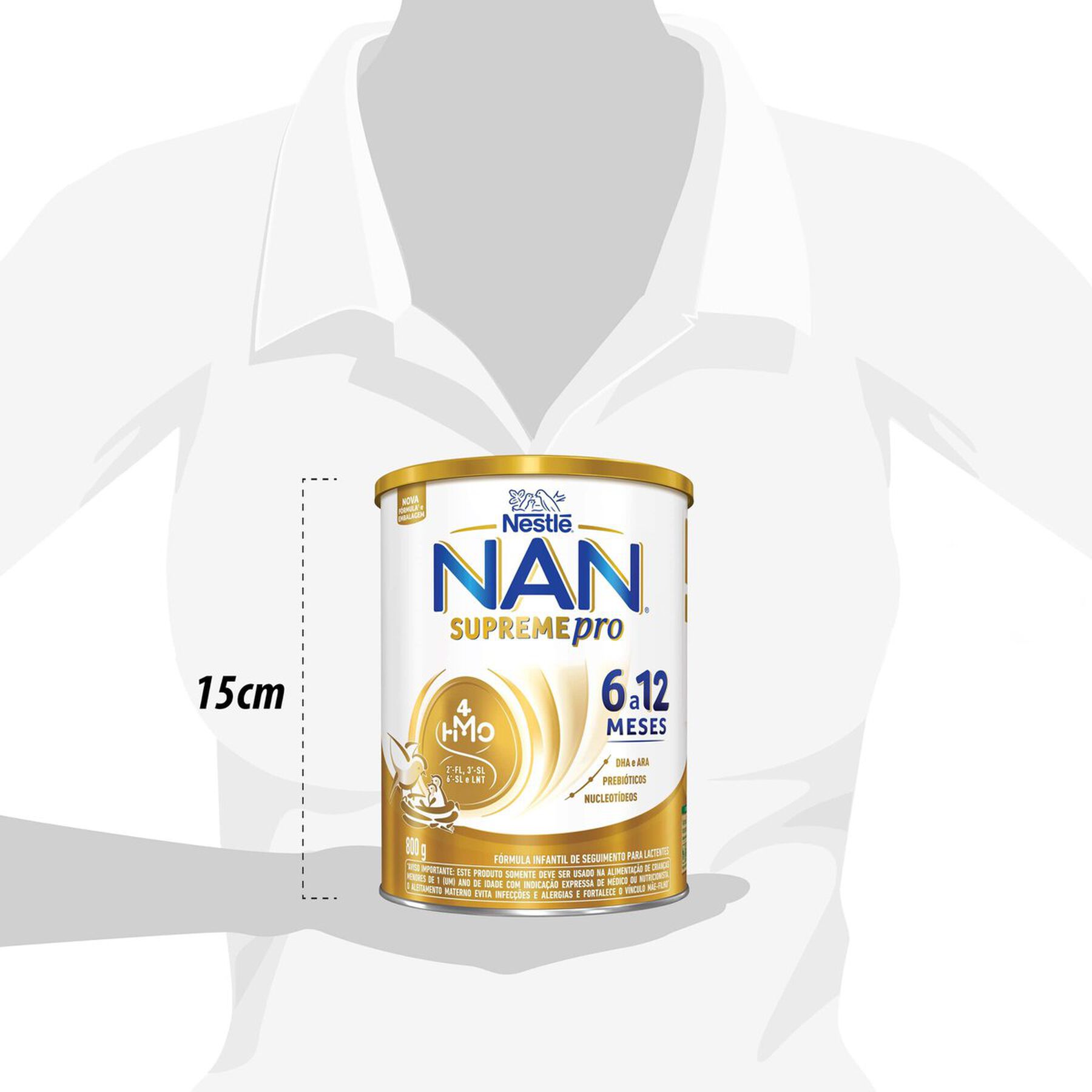 F&oacute;rmula Infantil Nan Supreme Pro 6 a 12 Meses 800g&nbsp;