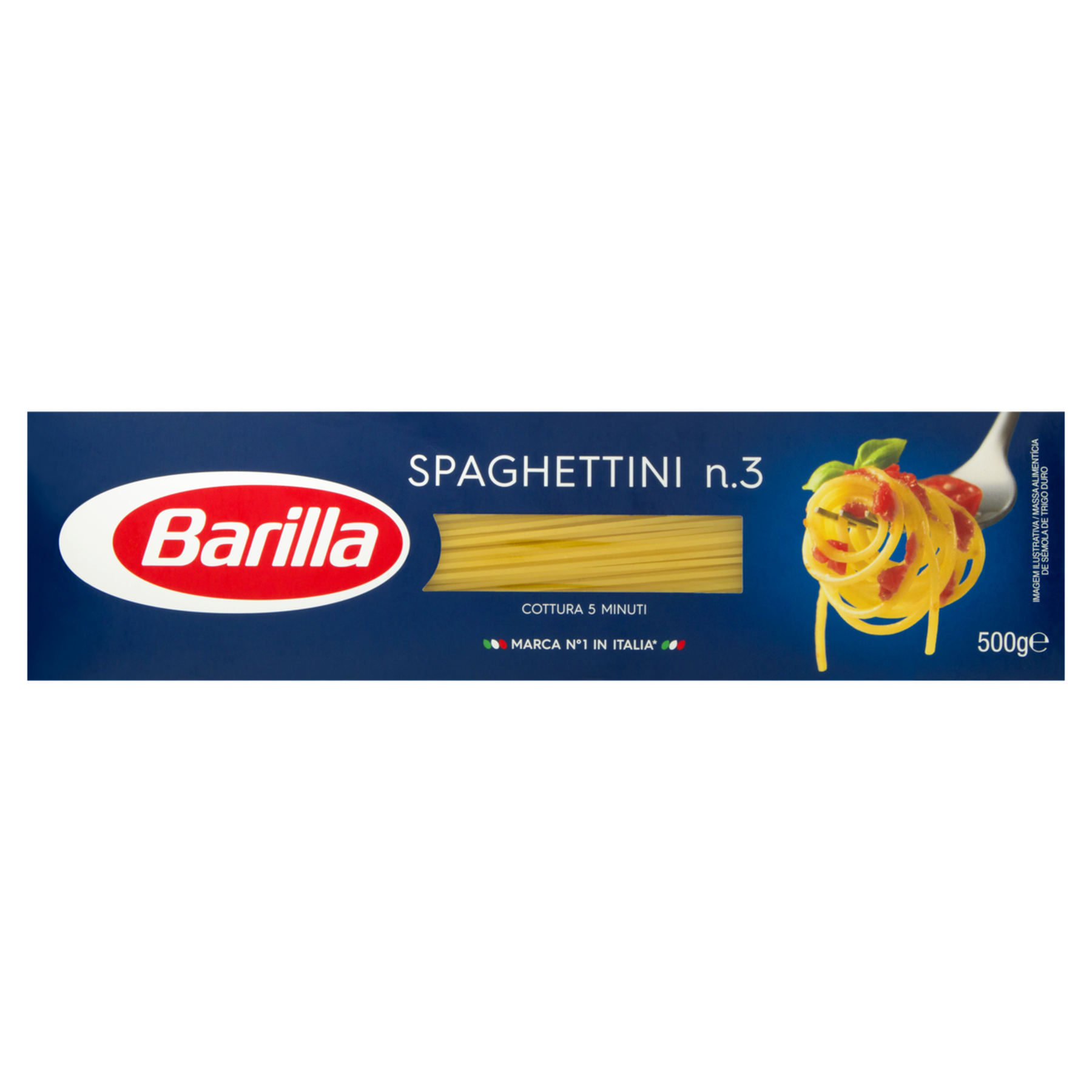 Macarrão de Sêmola Espaguete 3 Barilla Caixa 500g