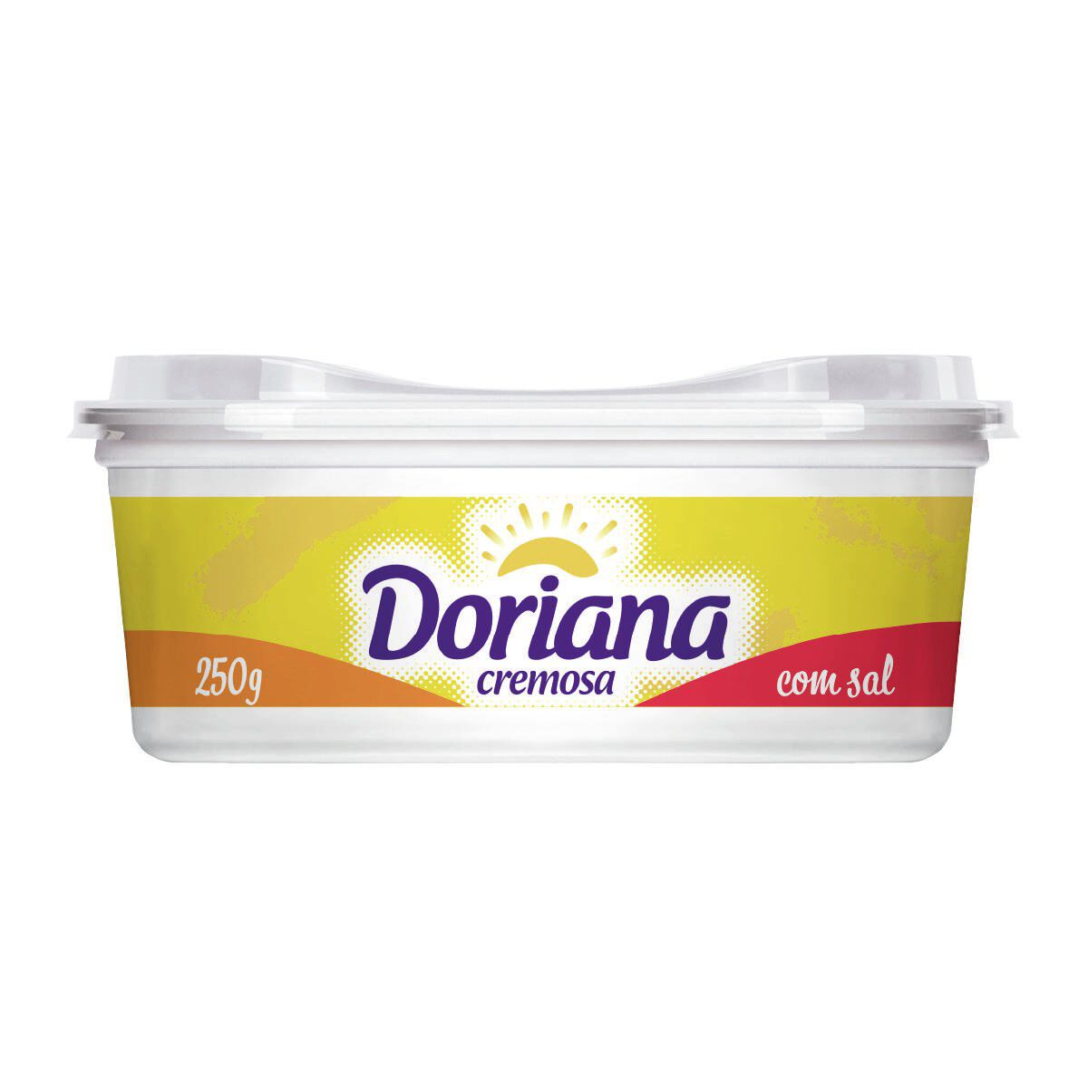 Margarina Cremosa com Sal Doriana Pote 250g&nbsp;