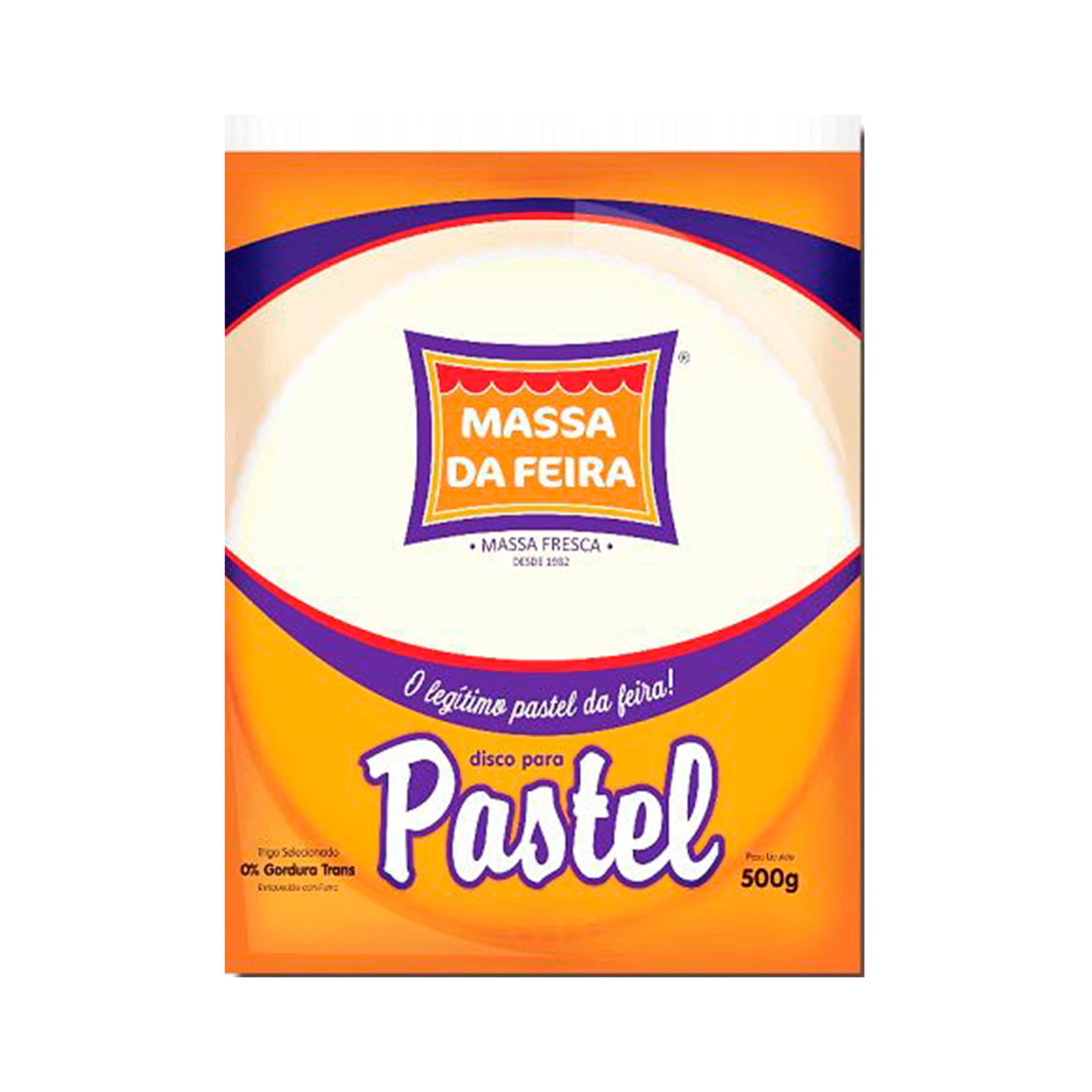 Massa para Pastel Disco Massa da Feira 500g