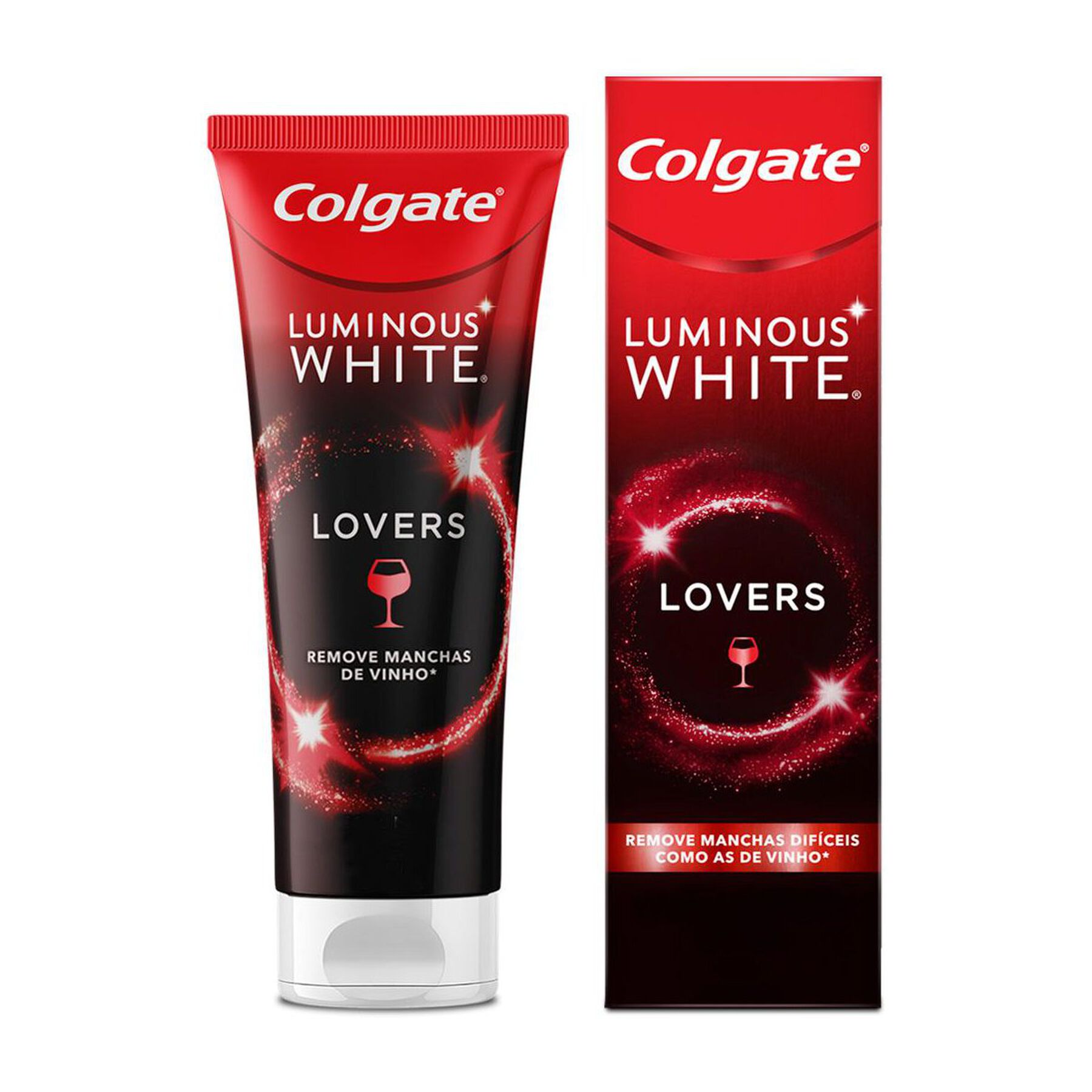 Creme Dental Clareador Colgate Luminous White Lovers Manchas de Vinho 70g