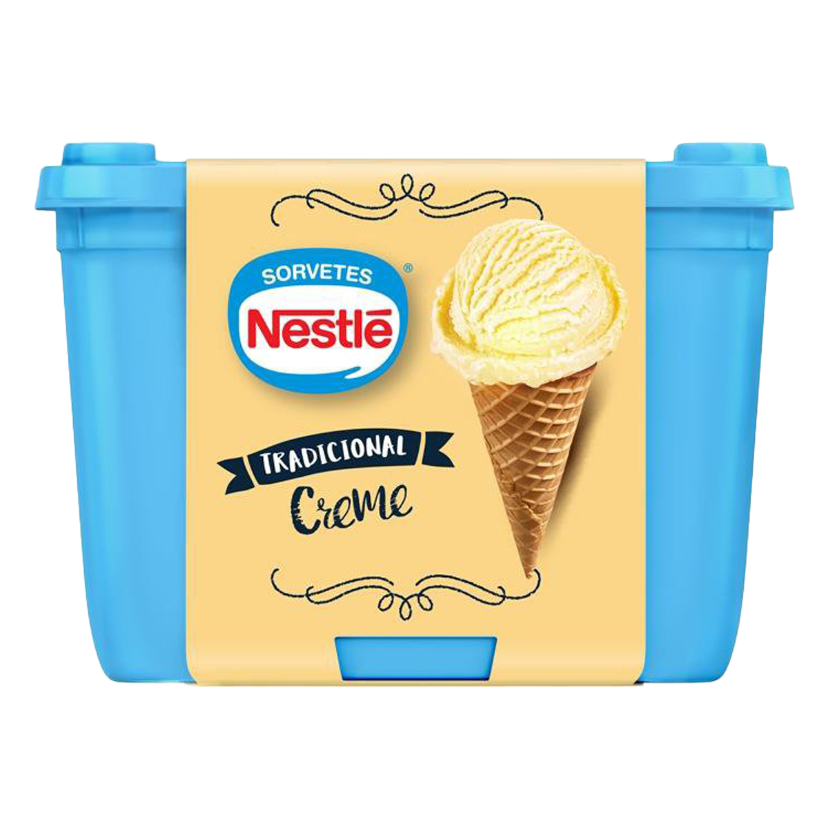 Sorvete Creme Tradicional Nestl&eacute; Pote 1,5l