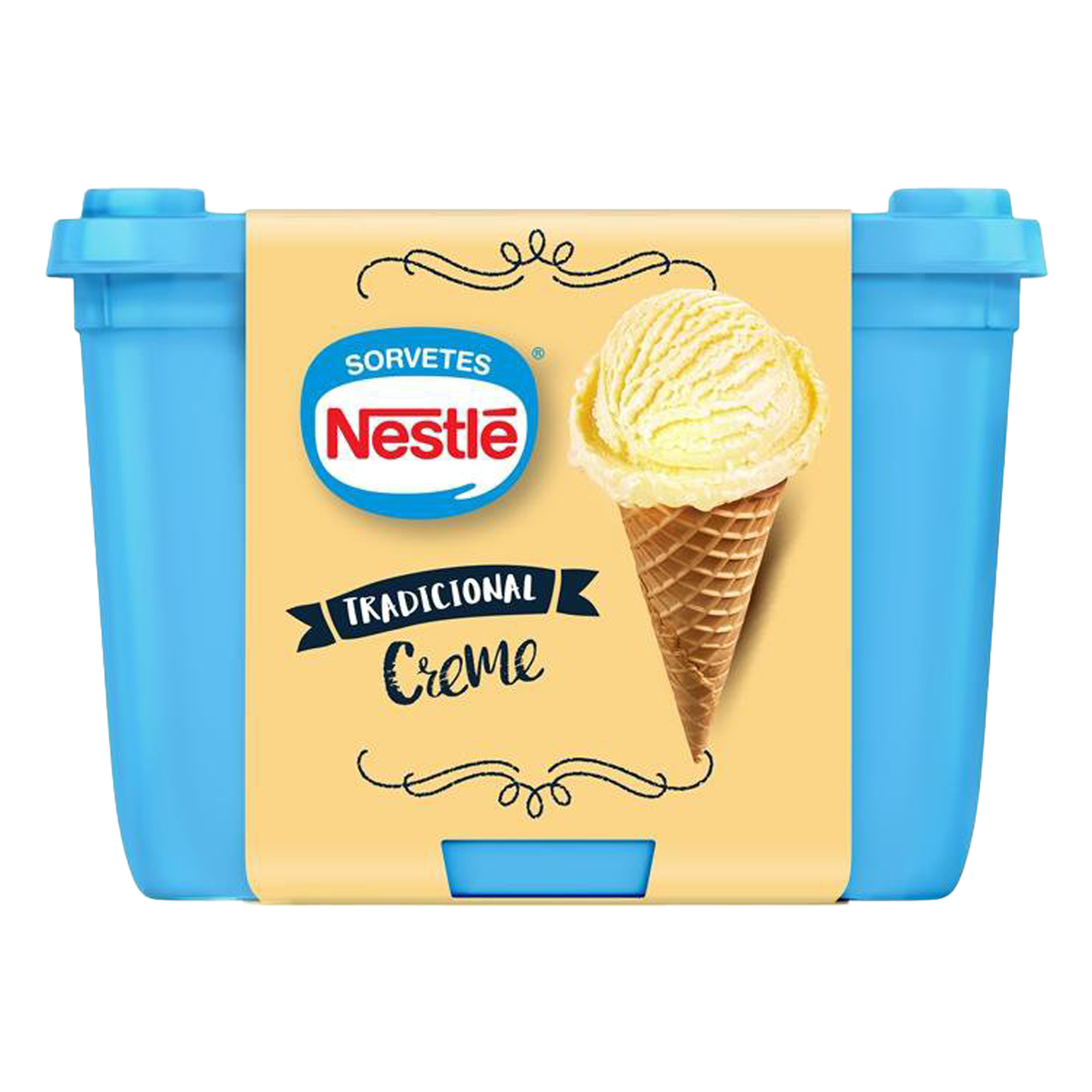 Sorvete Creme Tradicional Nestl&eacute; Pote 1,5l