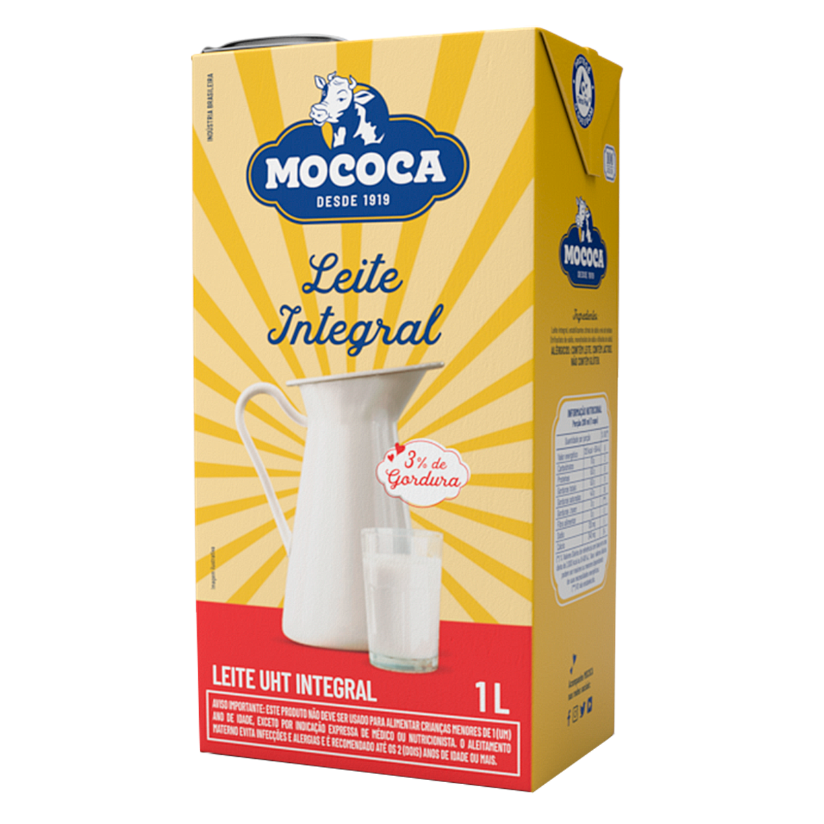 Leite UHT Integral Mococa Caixa 1l